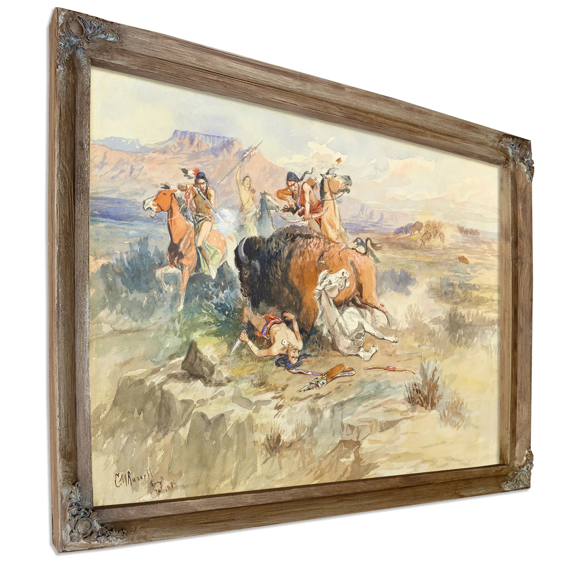 Buffalo Hunt No 15 by Charles Marion Russell