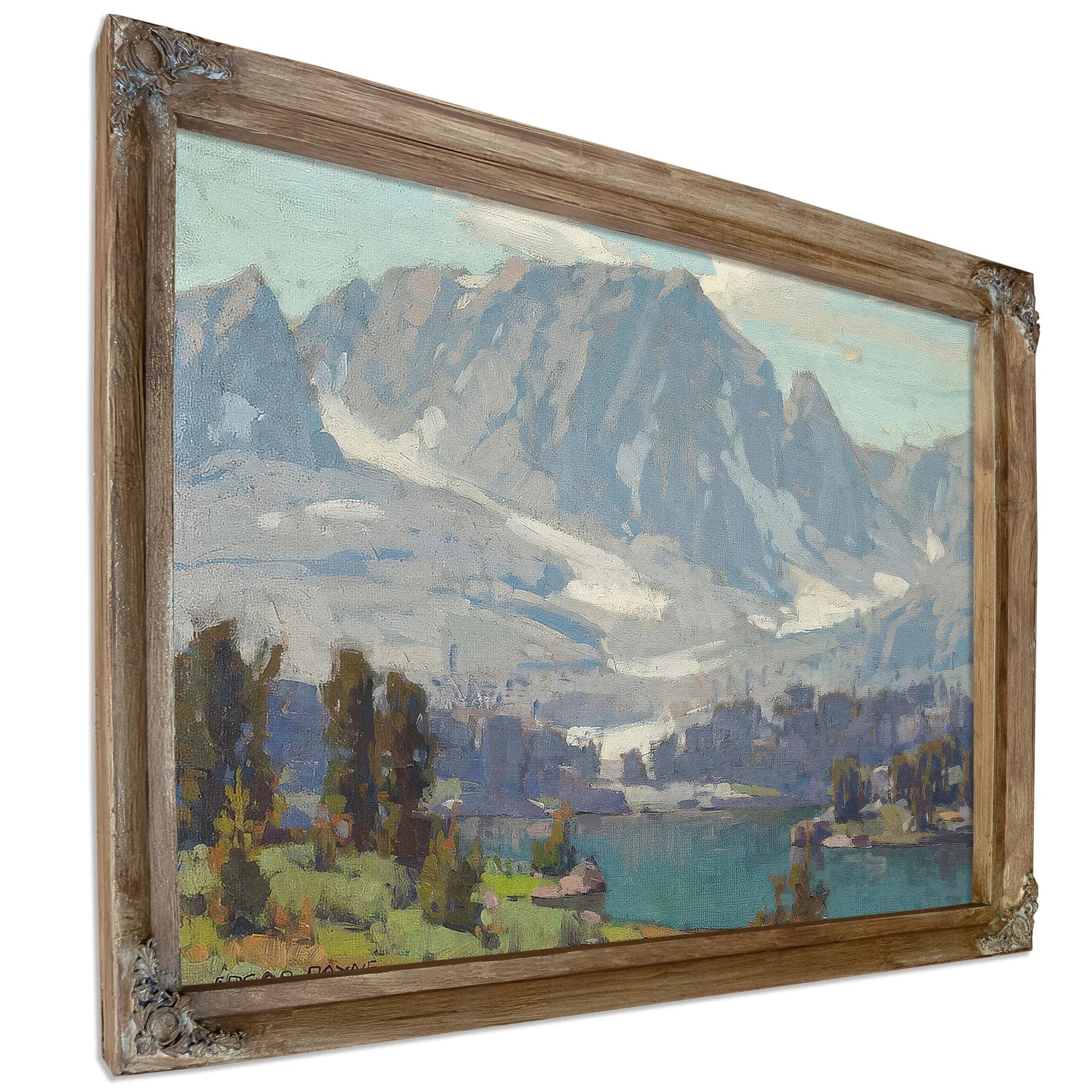 A High Sierra Lake By Edgar Payne Fine Art Print