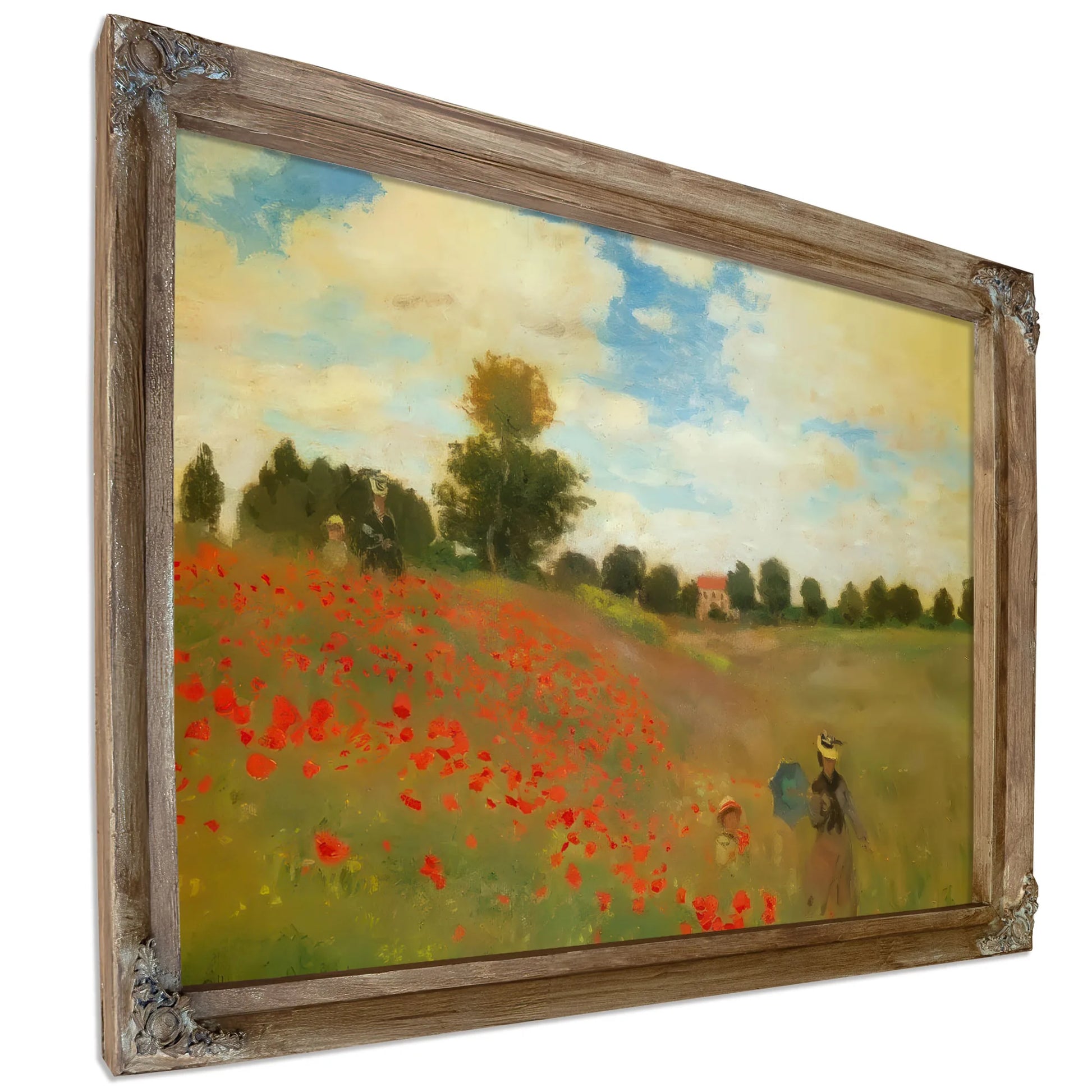 Red Popies At Argenteuil By Claude Monet Fine Art Print
