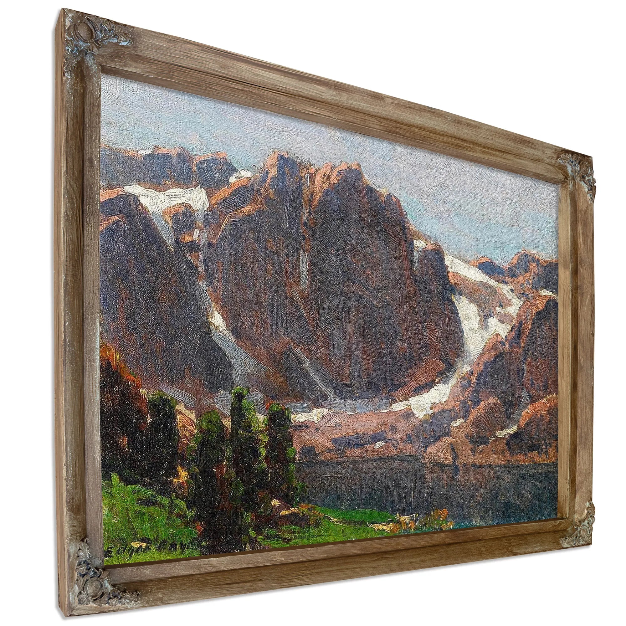 Temple Crag, High Sierra Lake By Edgar Payne Fine Art Print