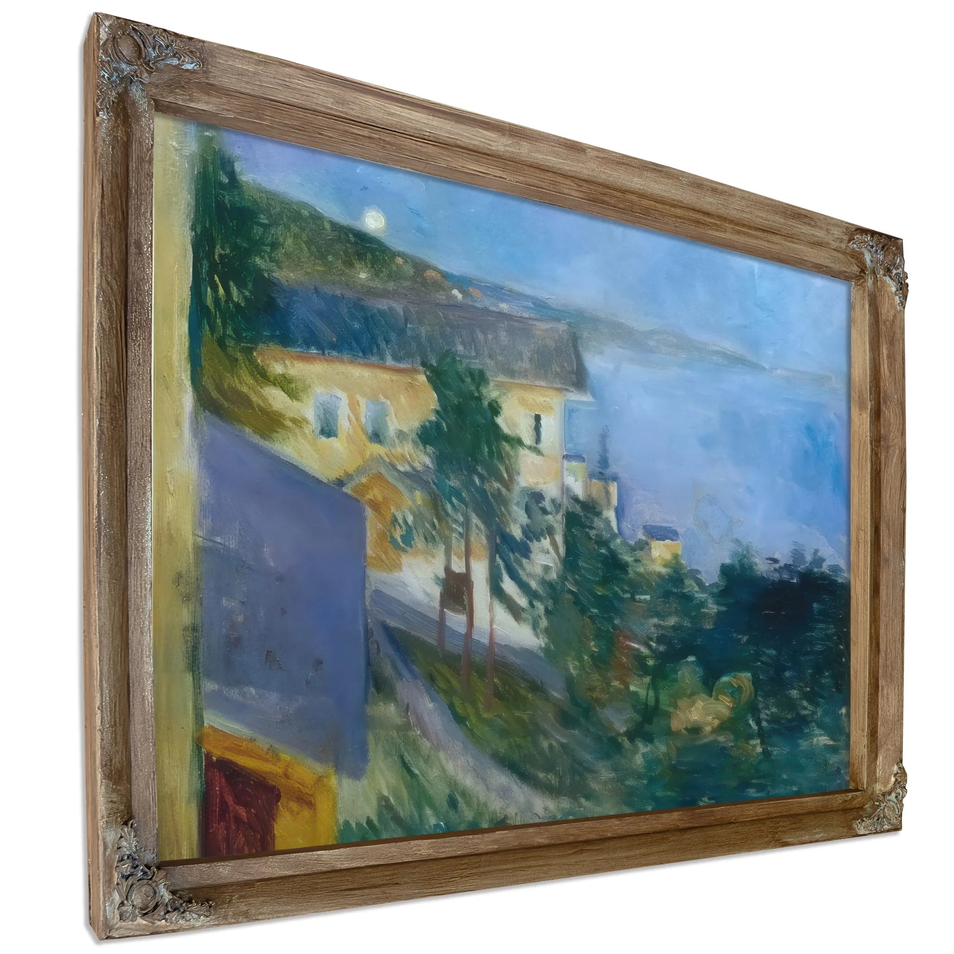 Moonlight Over Oslo Ejord 1891 By Edvard Munch Fine Art Print