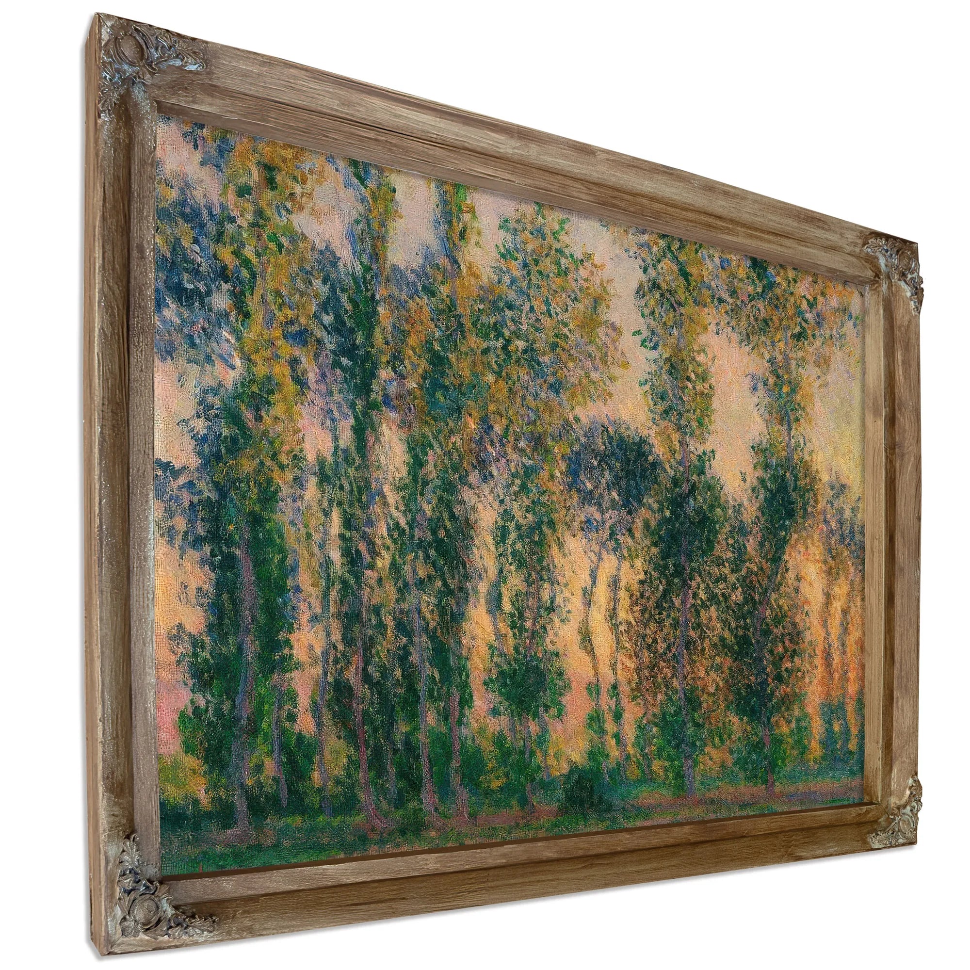 Poplars At Giverny Sunrise By Claude Monet Fine Art Print