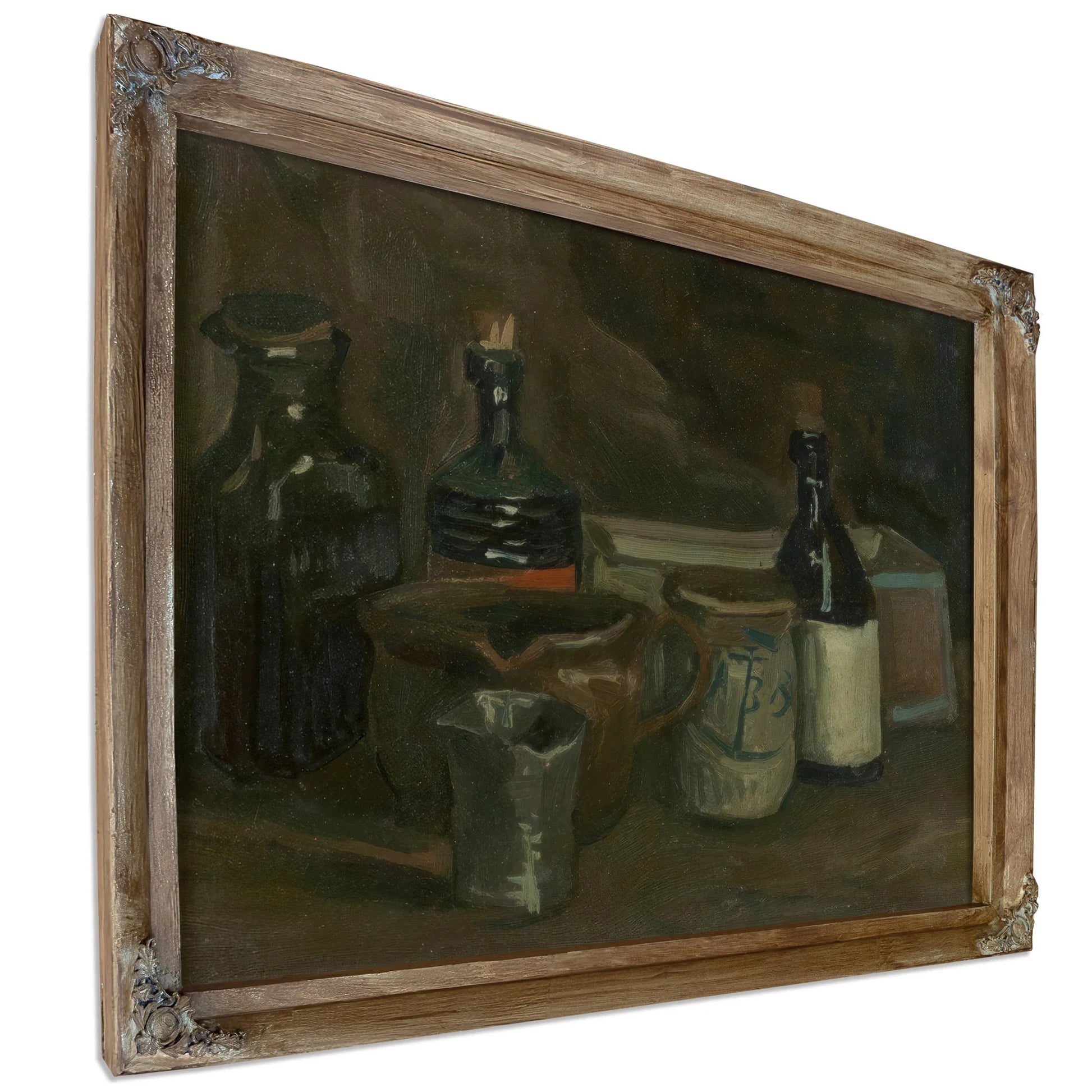 Still Life With Bottles And Earthenware By Vincent Van Gogh Fine Art Print
