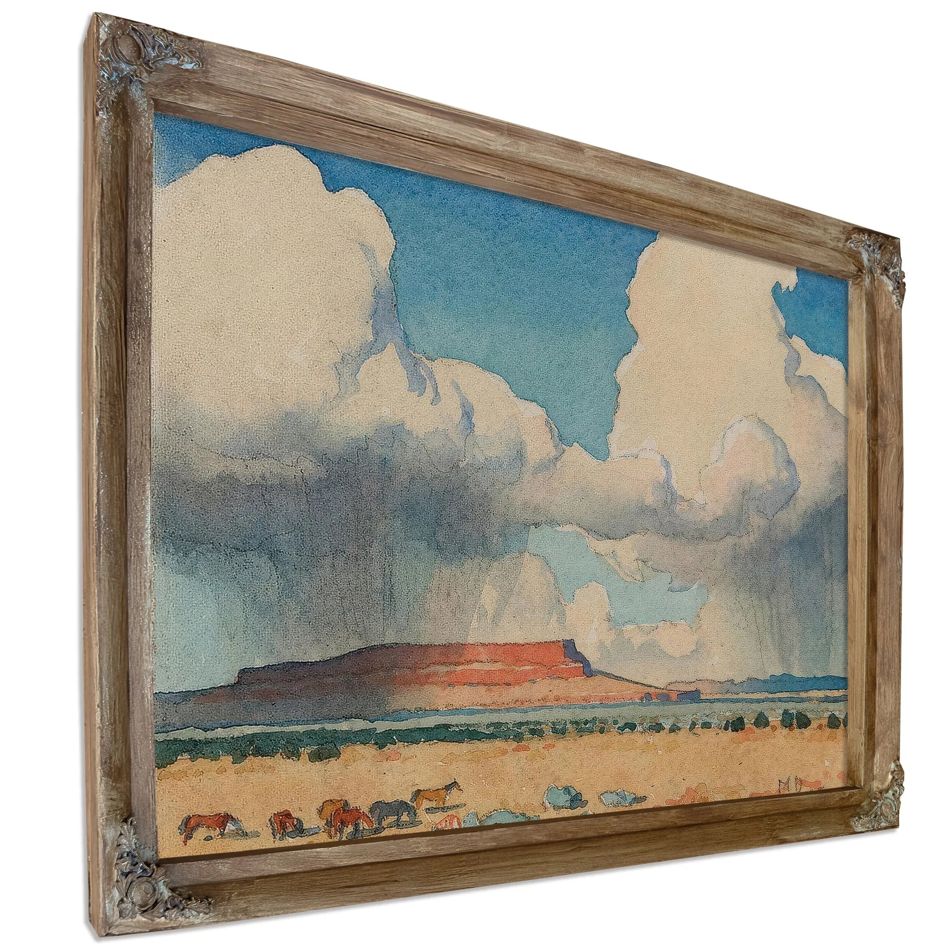 Clouds And Mesa Arizona 1945 By Maynard Dixon Fine Art Print