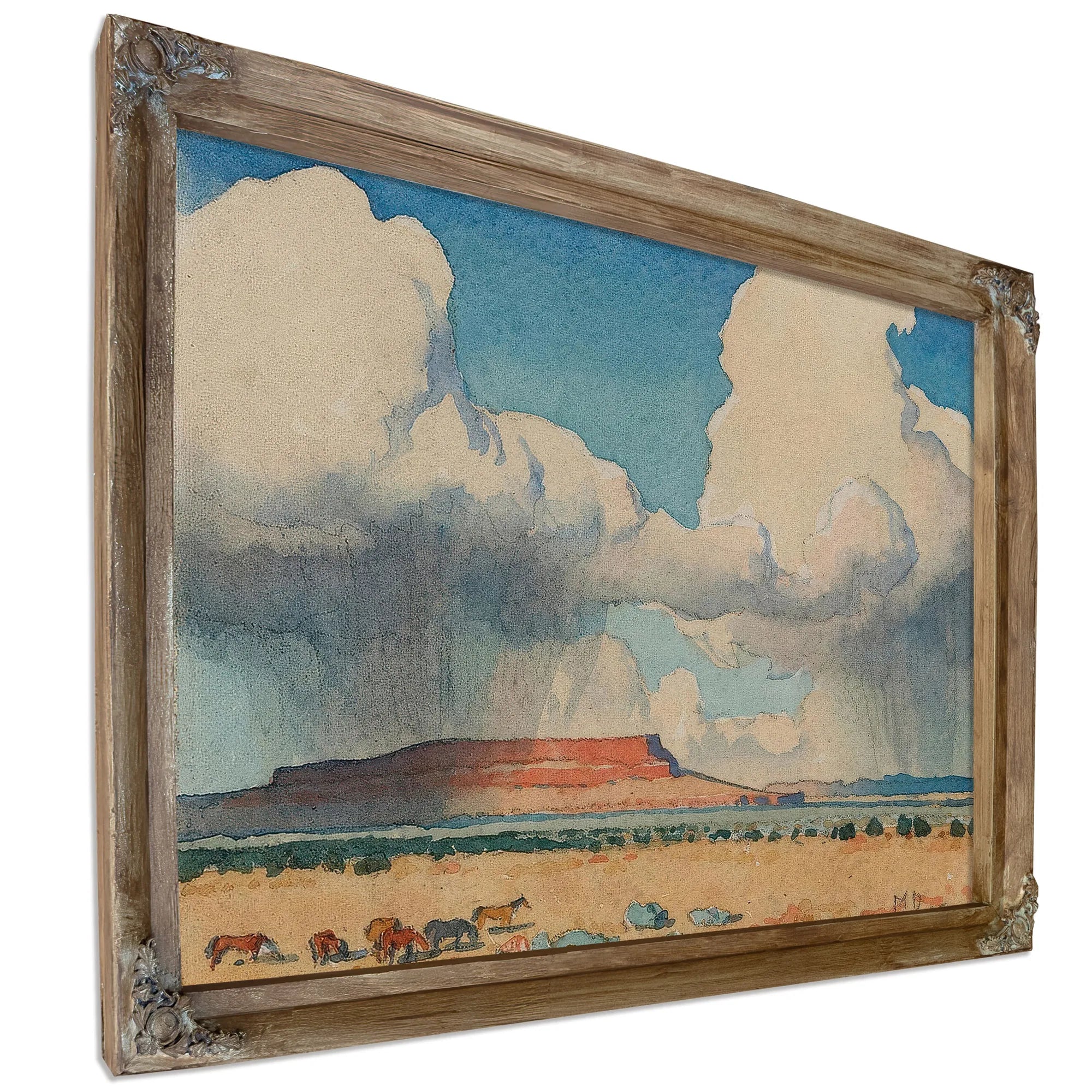 Clouds And Mesa Arizona 1945 By Maynard Dixon Fine Art Print