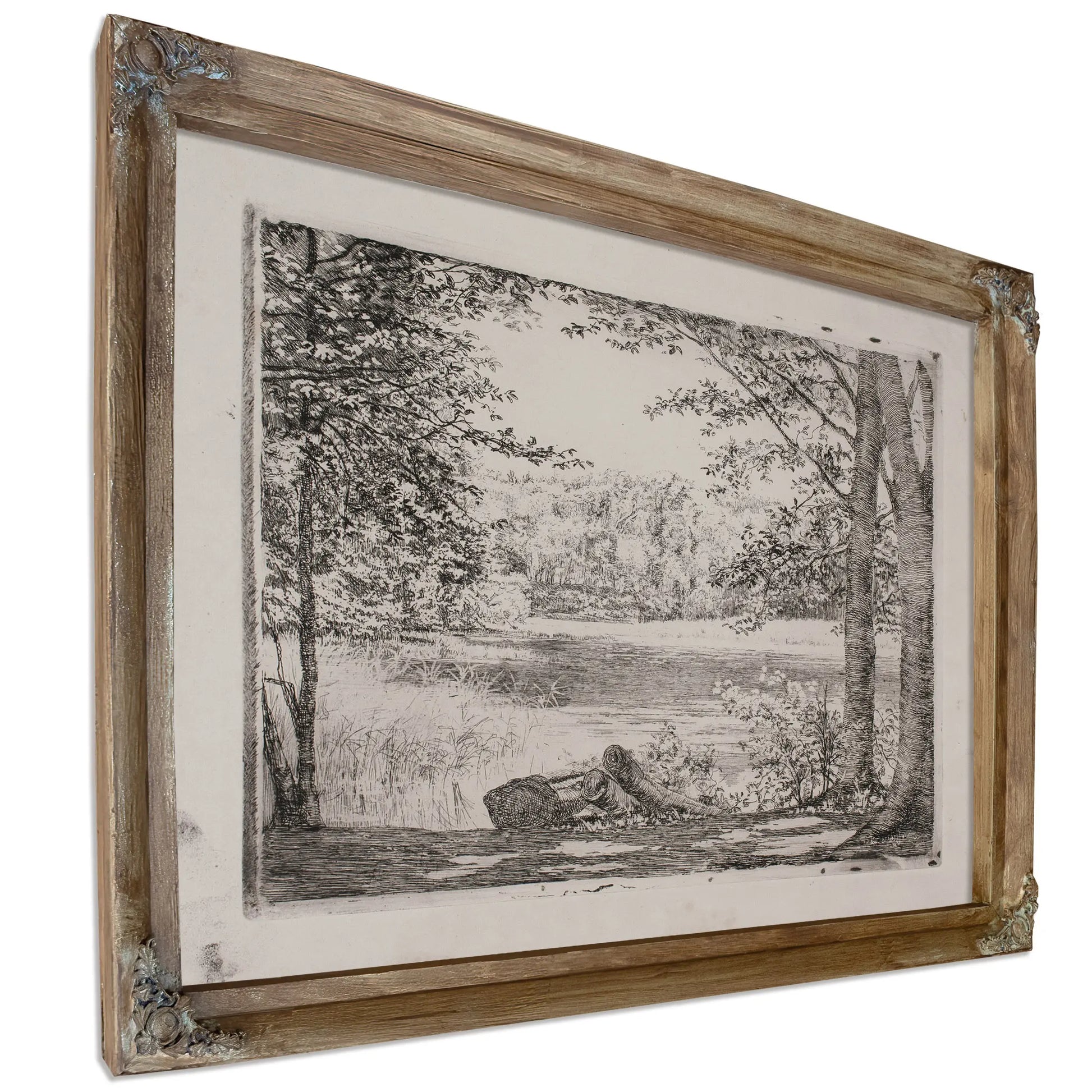 A Forest Lake Near Hellebaek by Carl Bloch