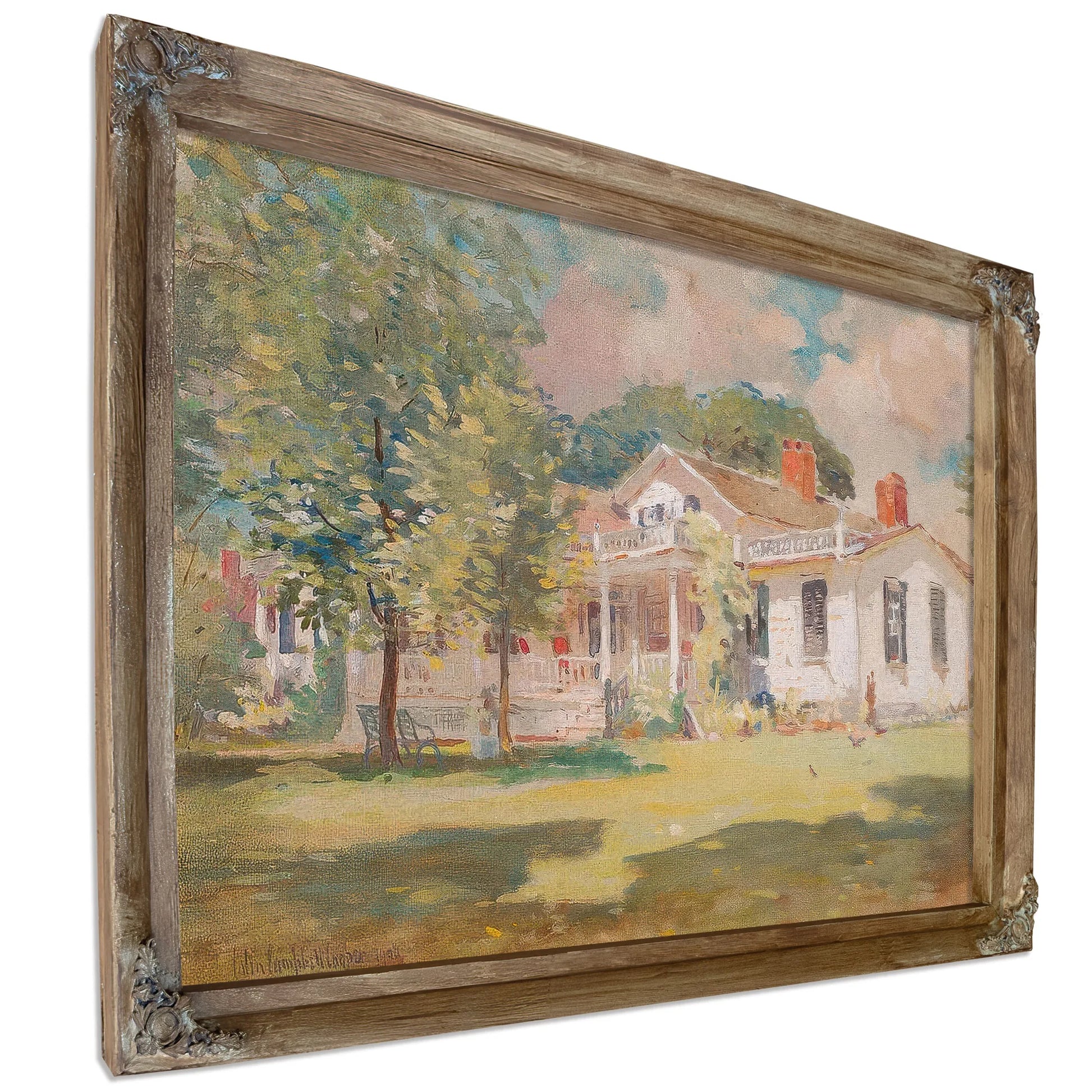 Our Summer Cottage (Fletcher Steele By Colin Campbell Cooper Fine Art Print