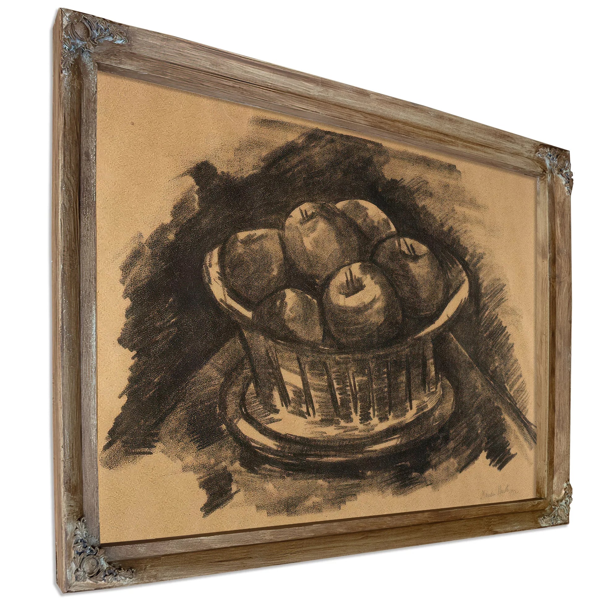 Apples In Basket By Marsden Hartley Fine Art Print