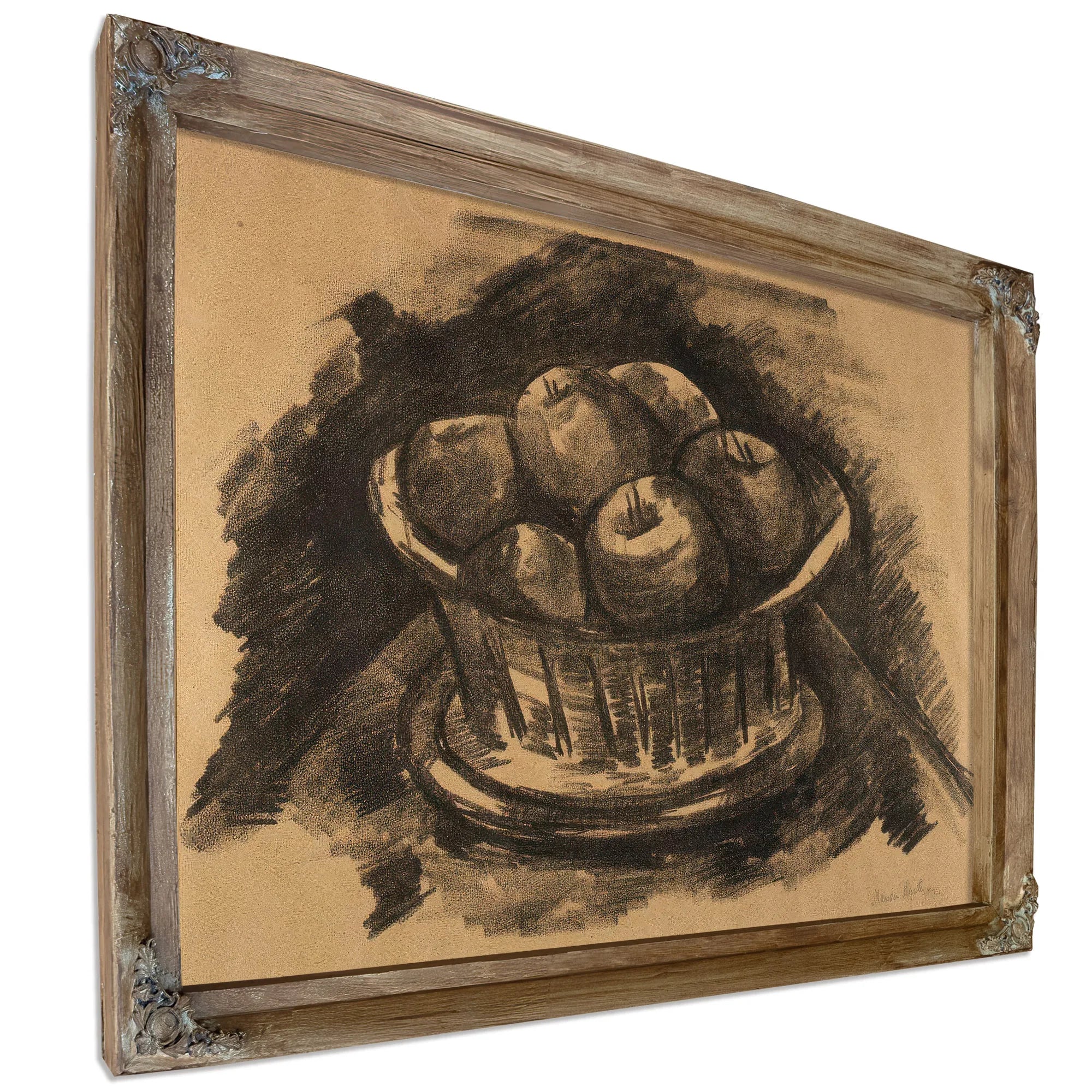 Apples In Basket By Marsden Hartley Fine Art Print