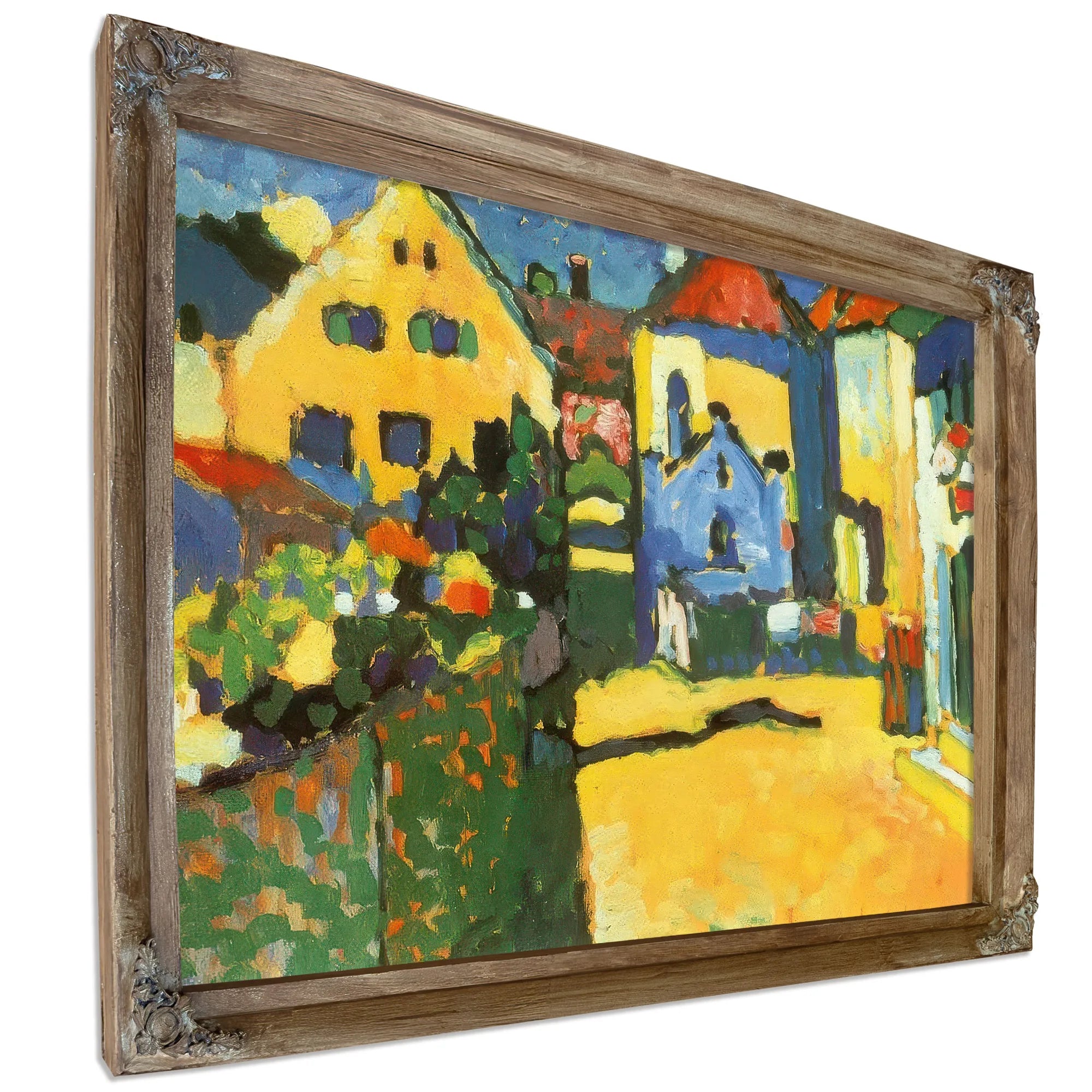 Grungasse In Murnau 1909 By Wassily Kandinsky Fine Art Print