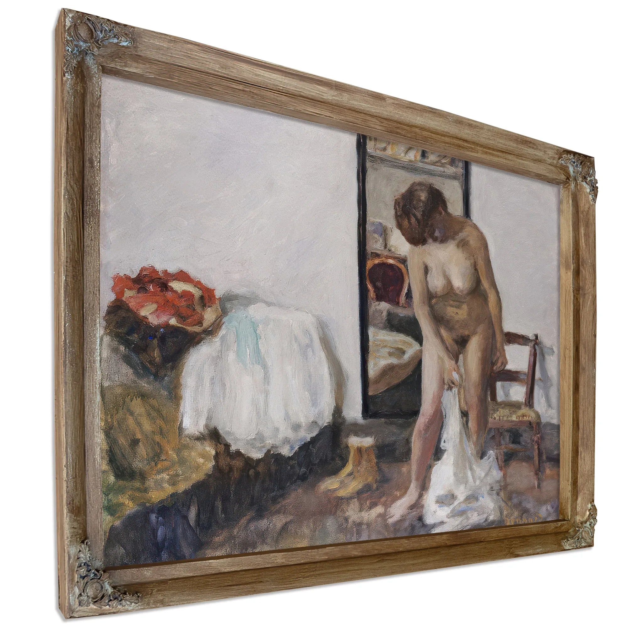 Woman Undressing By Pierre Bonnard Fine Art Print