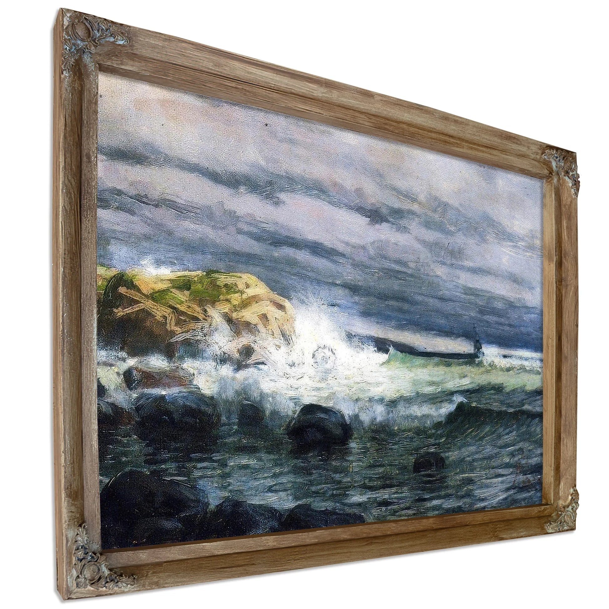 Seascape Jetty1 By Henry Ossawa Tanner Fine Art Print