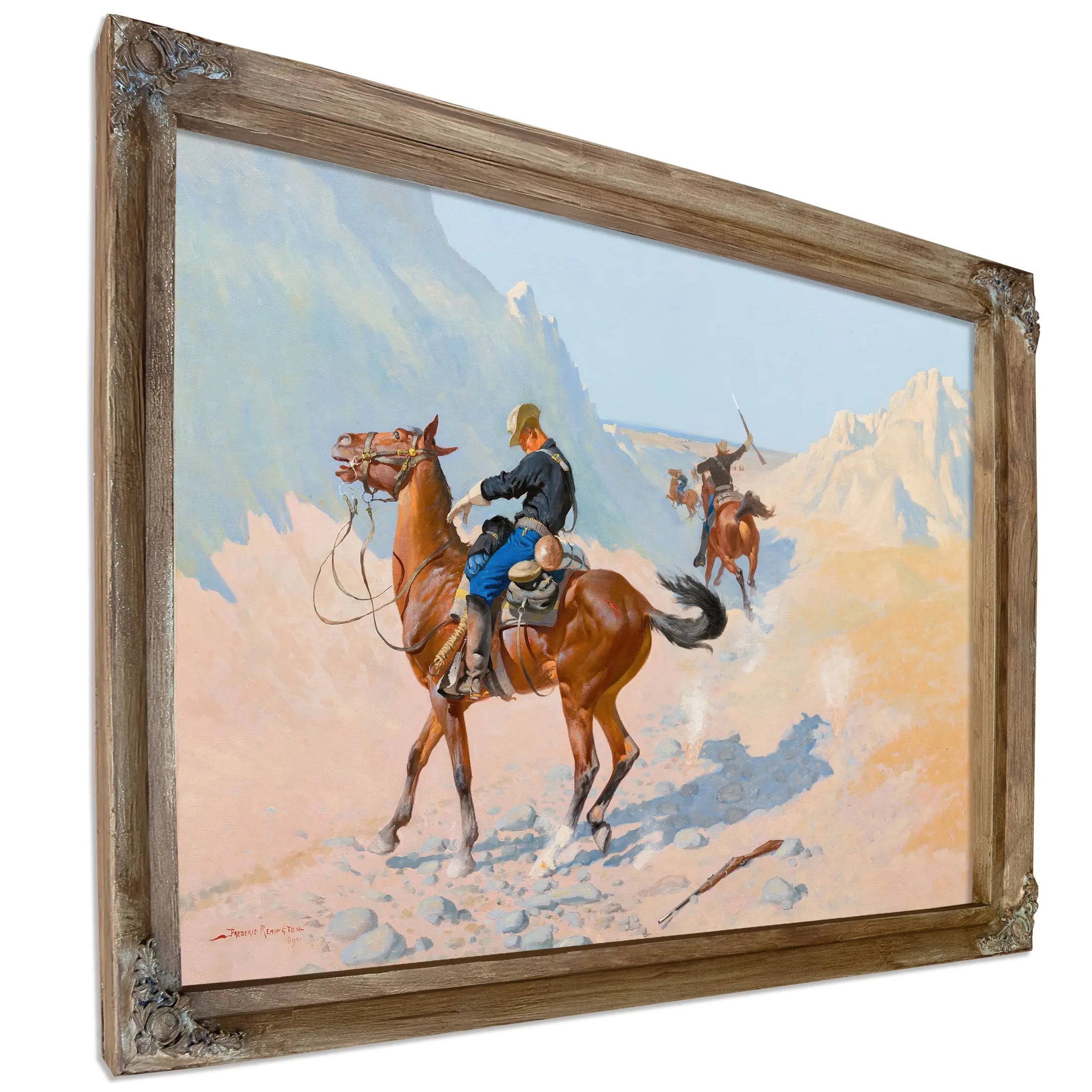 The Advance Guard Or The Military Sacrifice The Ambush  by Frederic Remington