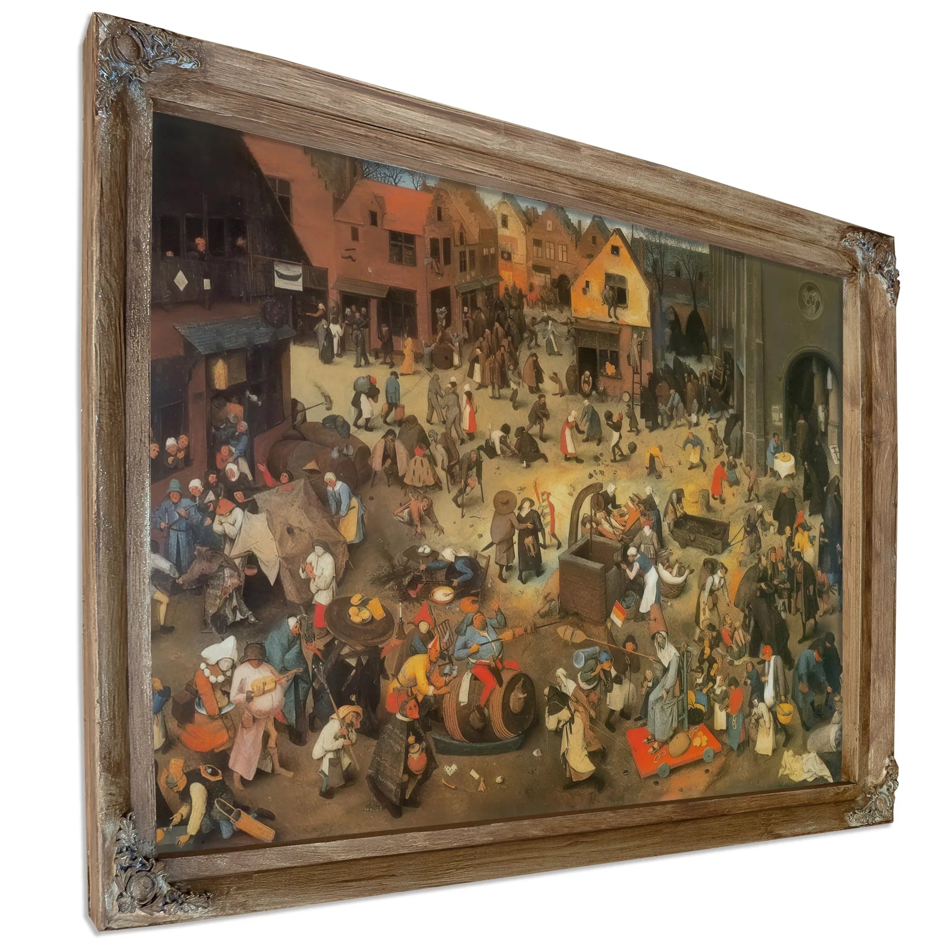 The Fight Between Carnival And Lent 1559 By Pieter Bruegel Fine Art Print