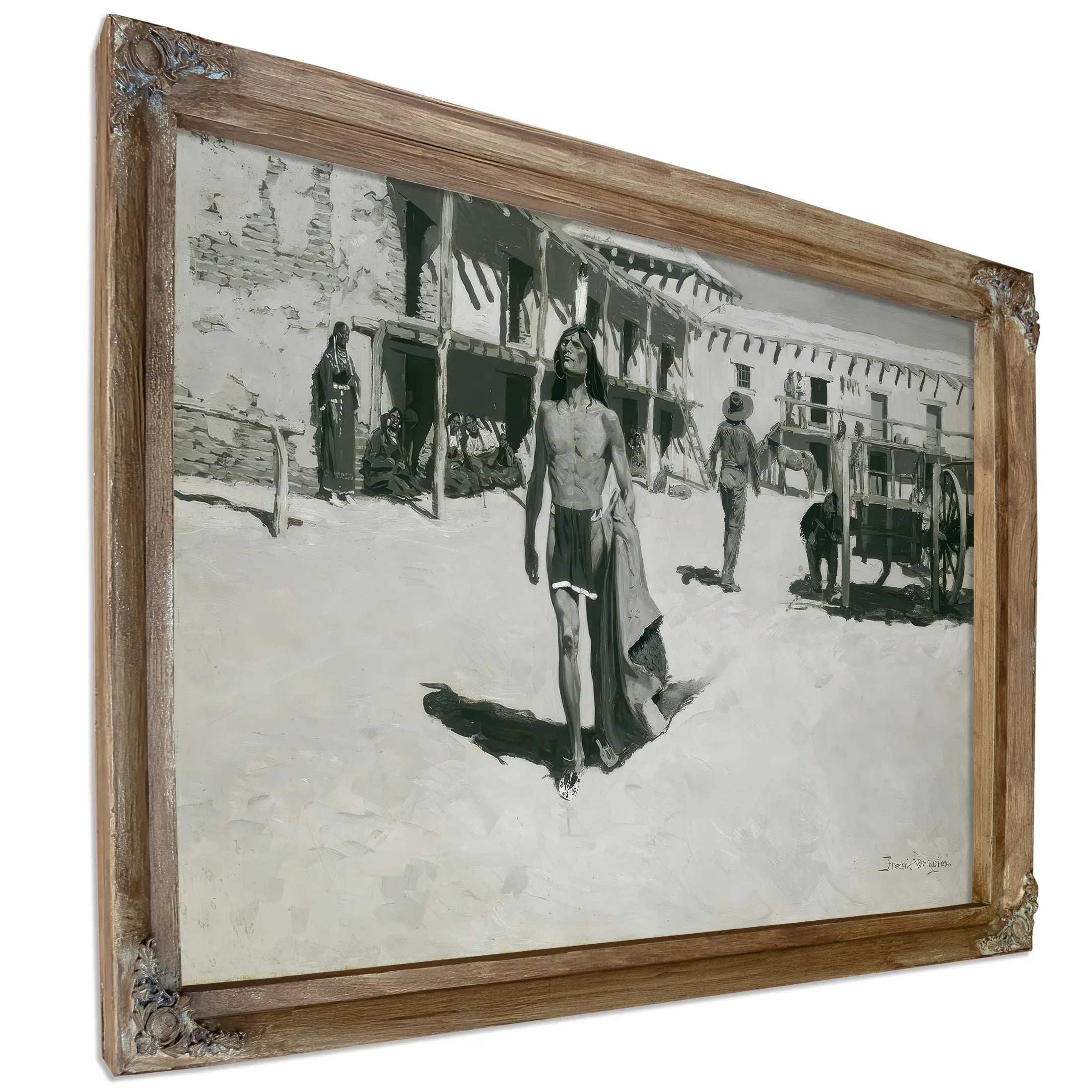 Nothing But Cheerful Looks Followed The Bat by Frederic Remington