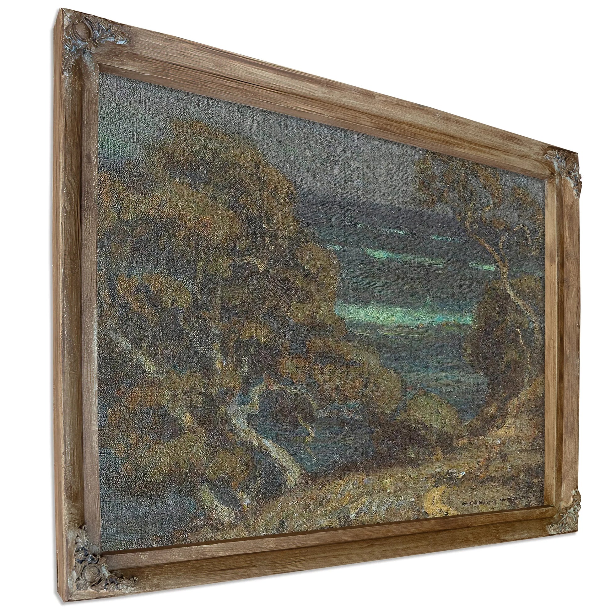 A Coastal Path Among Cypress Trees By William Wendt Fine Art Print