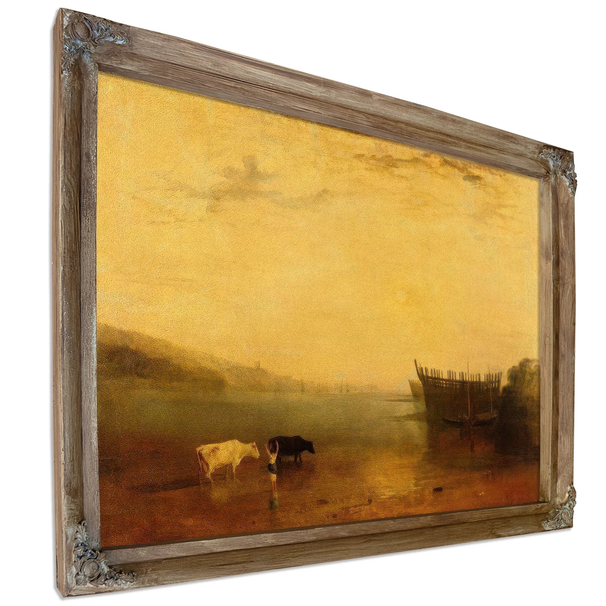 Teignmouth Harbour By Joseph Mallord William Turner Fine Art Print