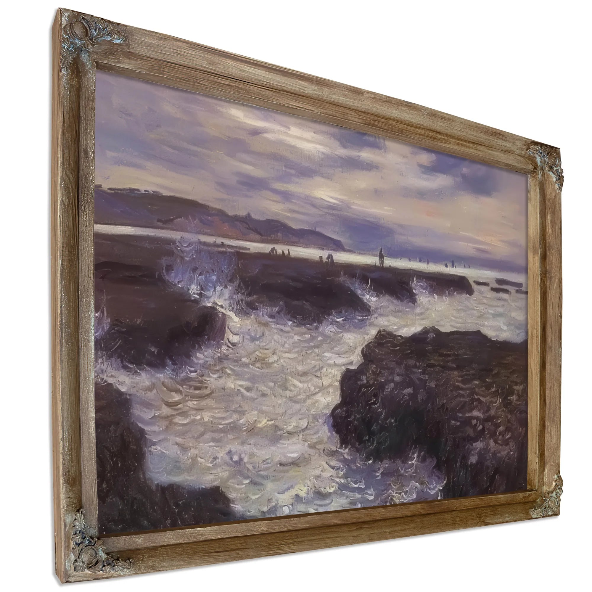 The Rocks Near Pourville At Ebb Tide By Claude Monet Fine Art Print