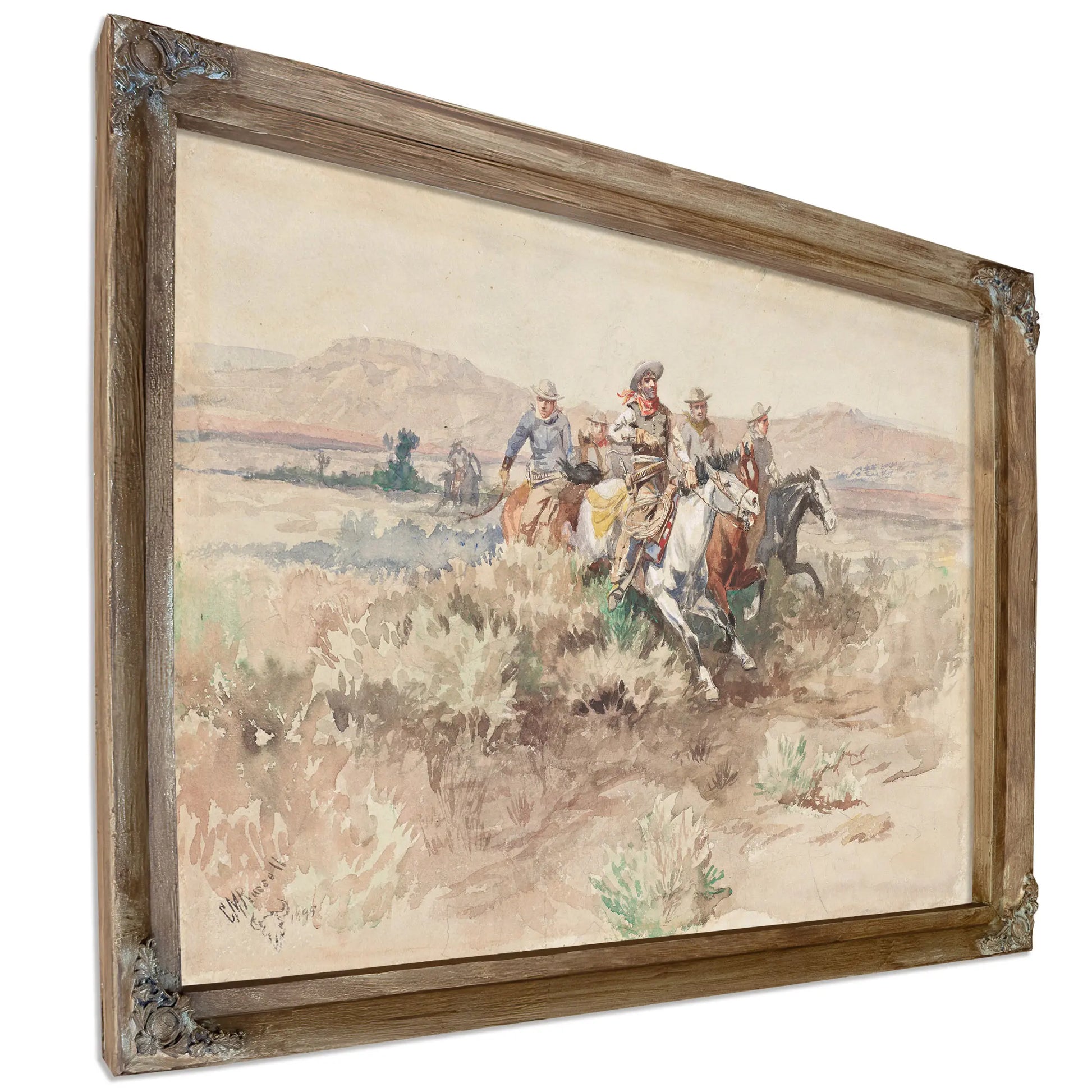 The Posse by Charles Marion Russell