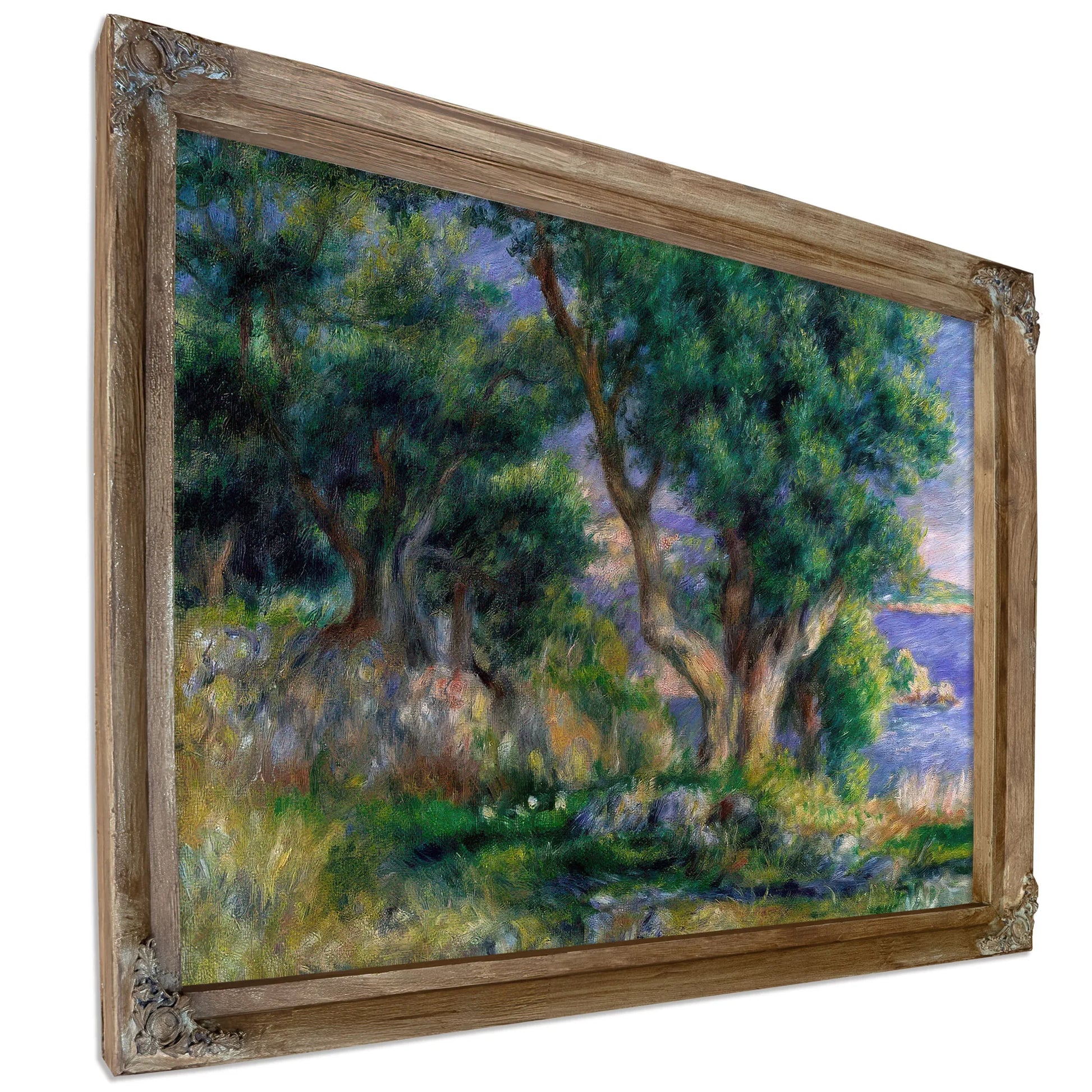 Landscape On The Coast, Near Menton By Pierre August Renoir Fine Art Print