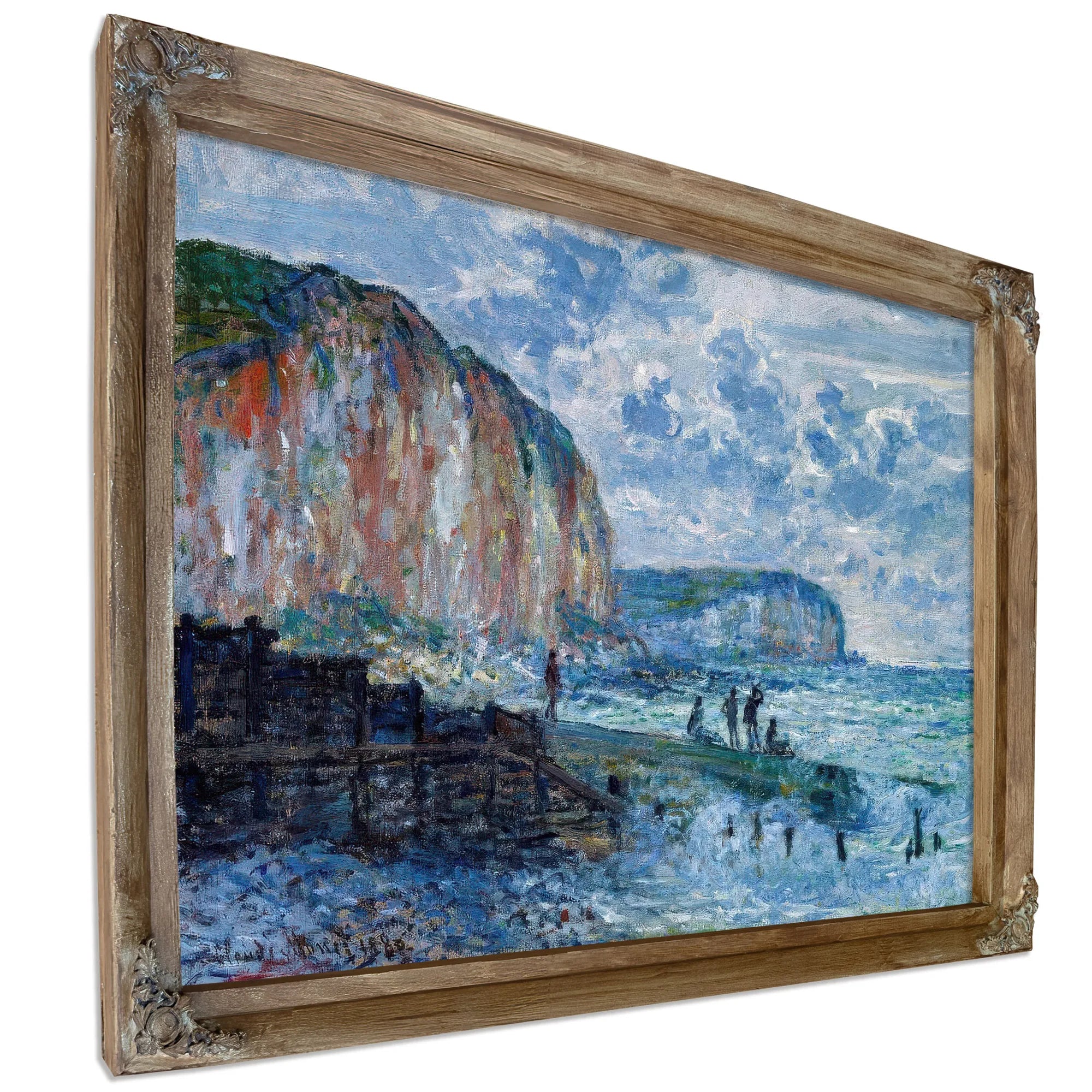 Cliffs Of The Petites Dalles By Claude Monet Fine Art Print