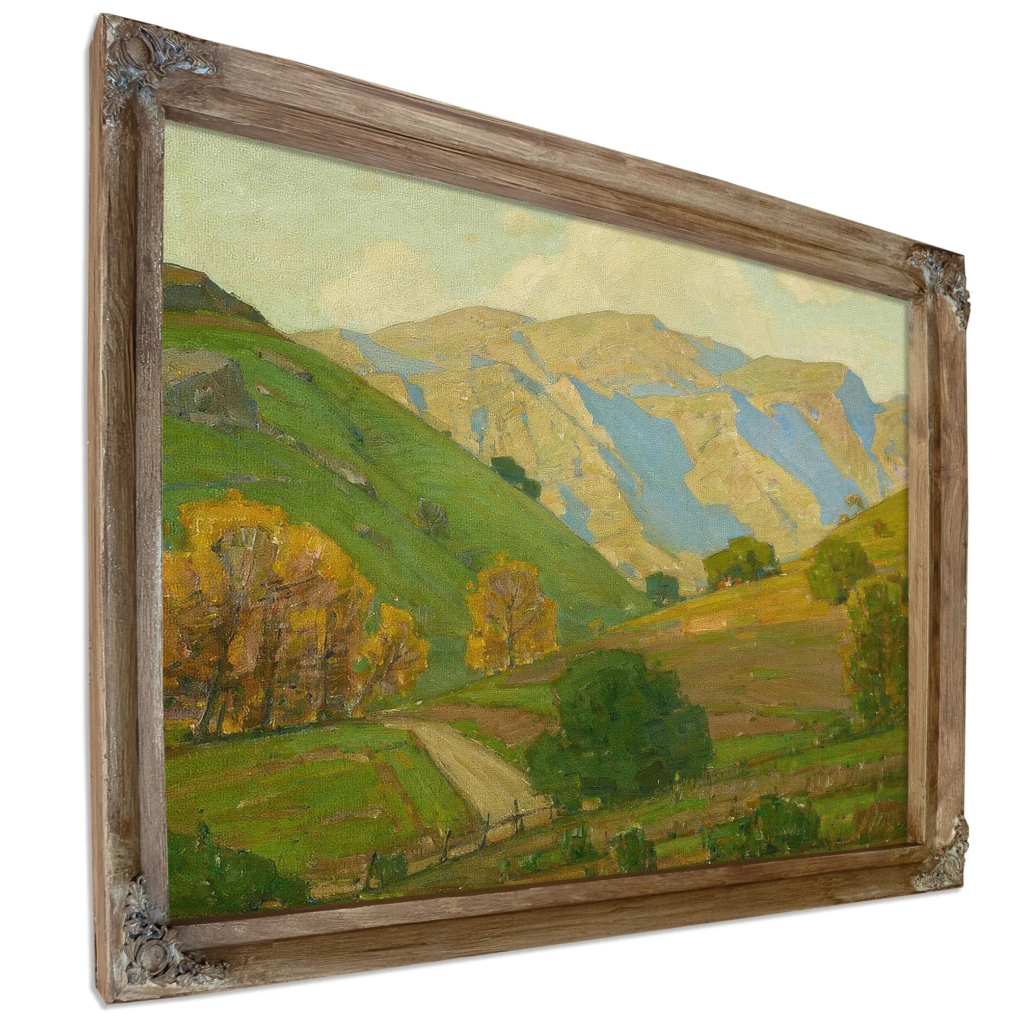 Gentle Evening Bendeth By William Wendt Fine Art Print