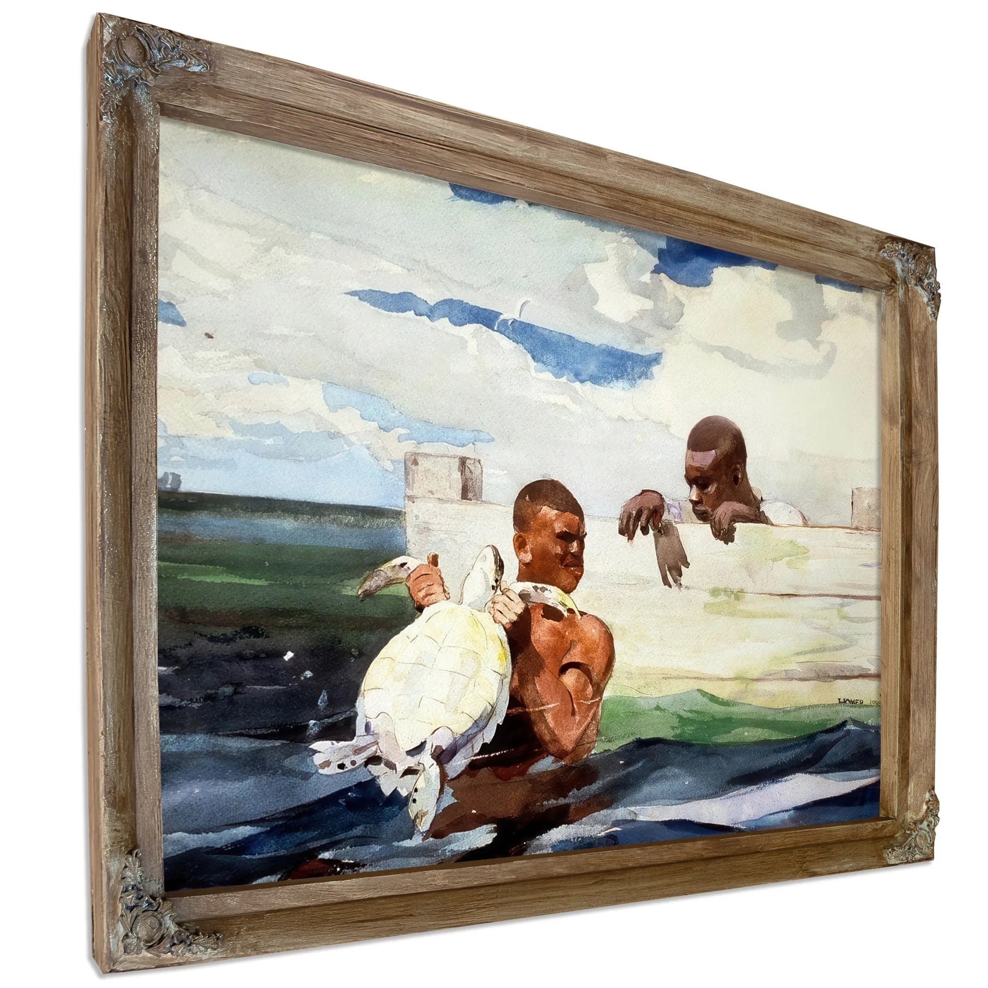The Turtle Pond By Winslow Homer Fine Art Print