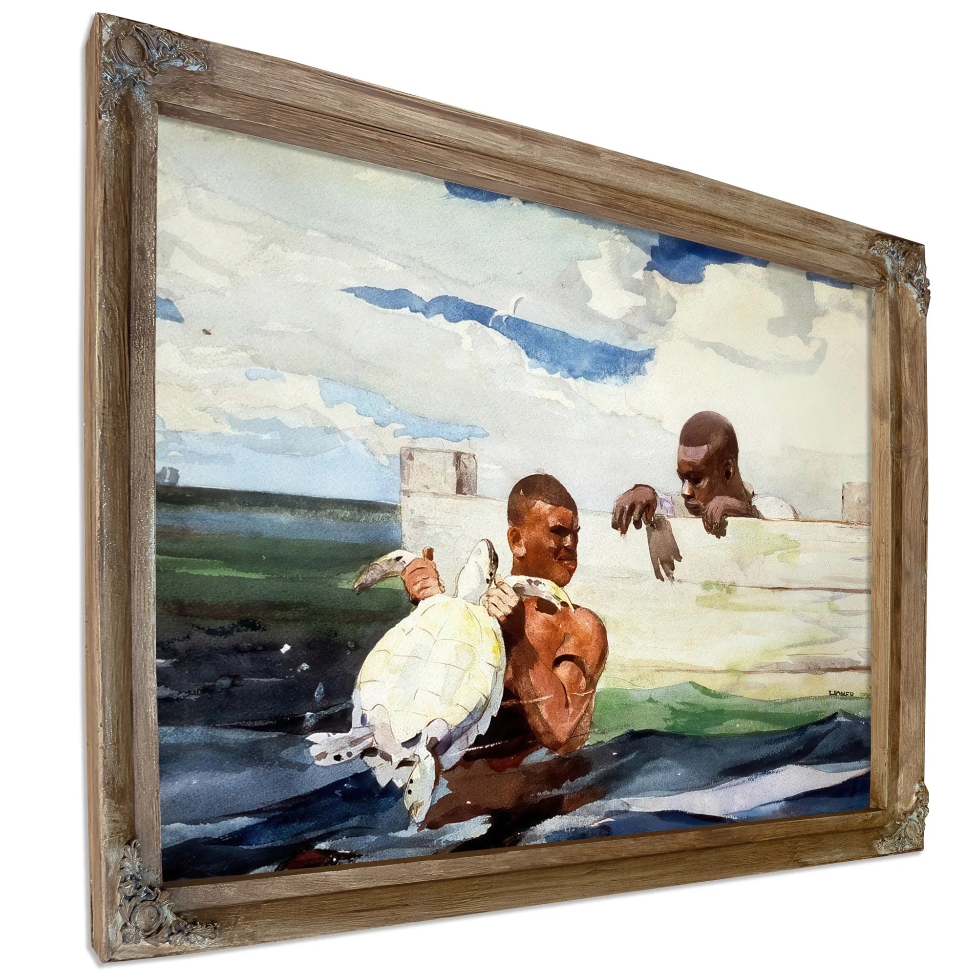 The Turtle Pond By Winslow Homer Fine Art Print