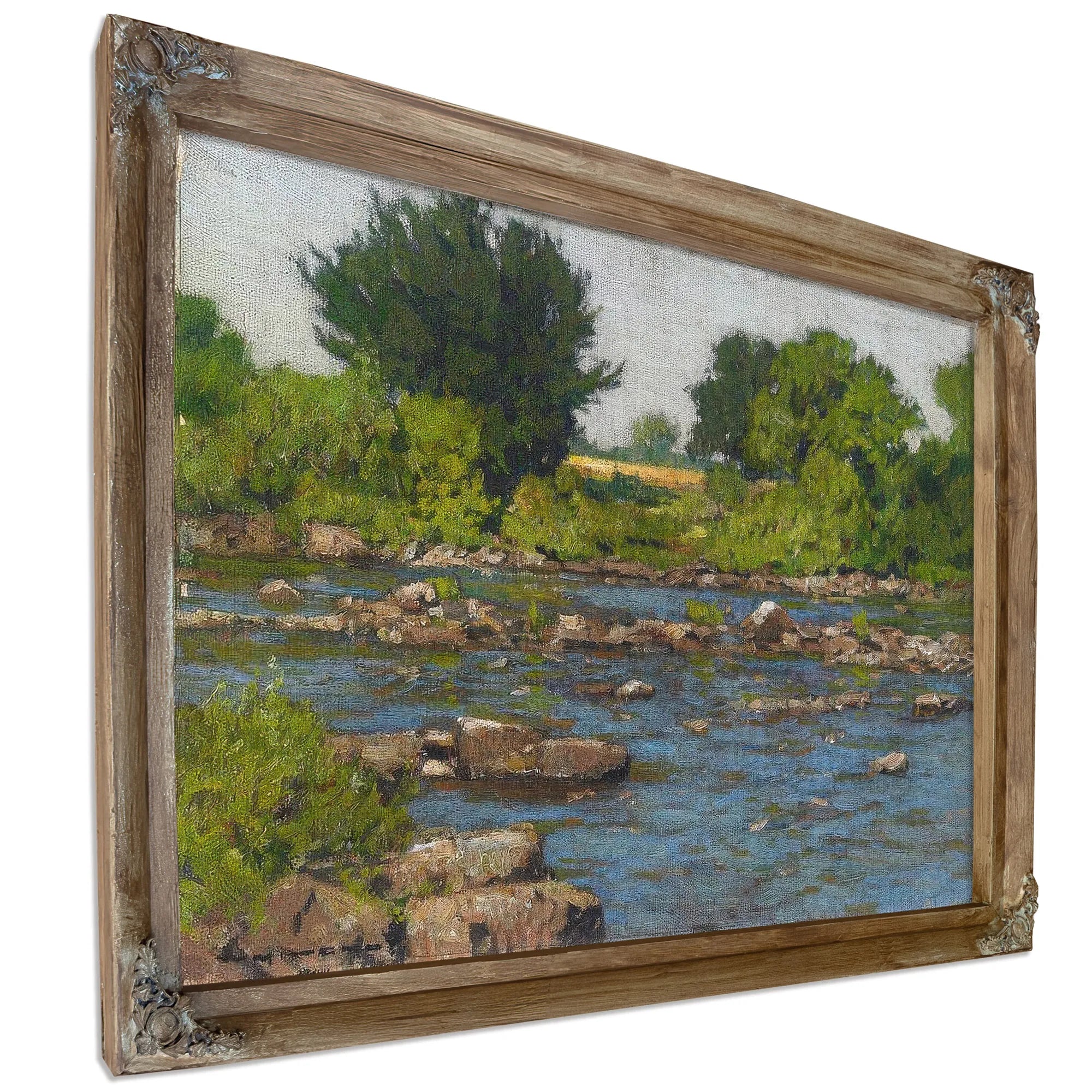 Edge Of A River By William Wendt Fine Art Print