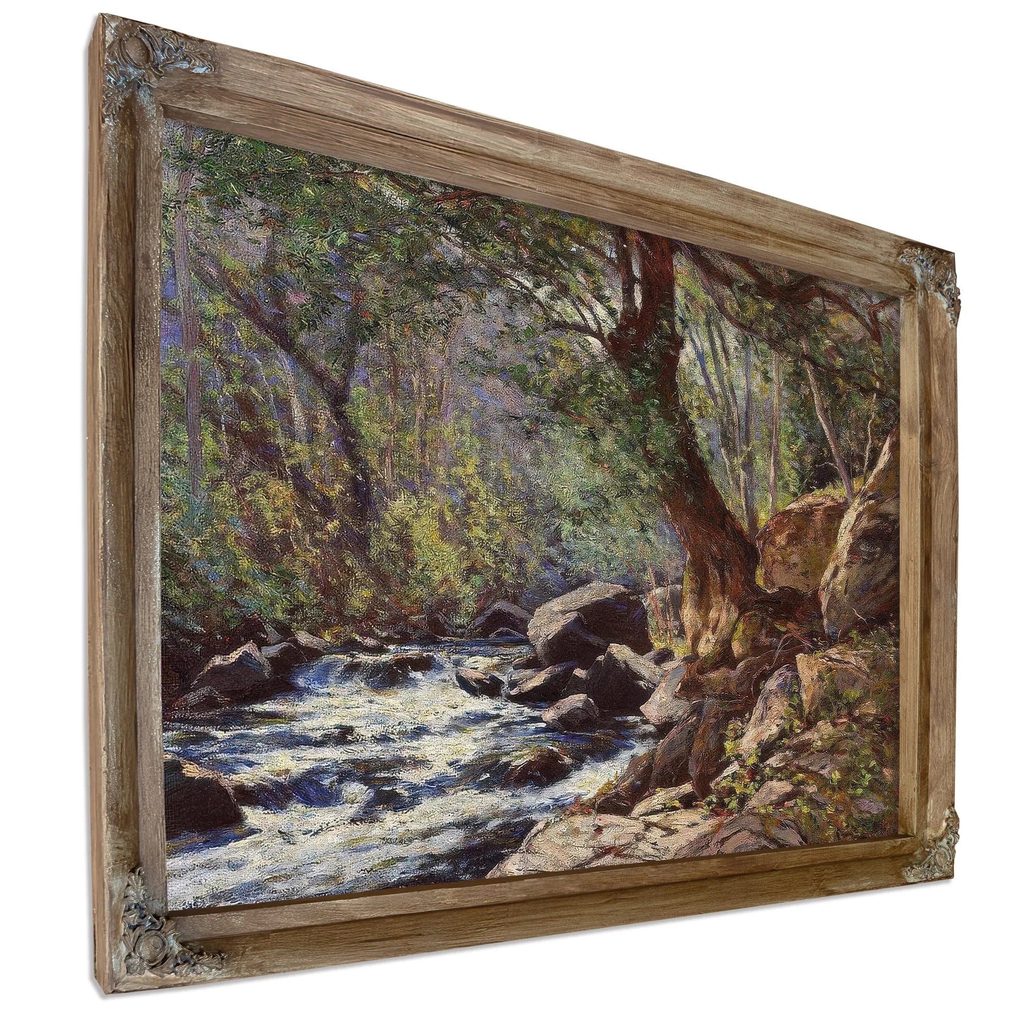 A Tranquil Stream In A Forest Interior By William Wendt Fine Art Print