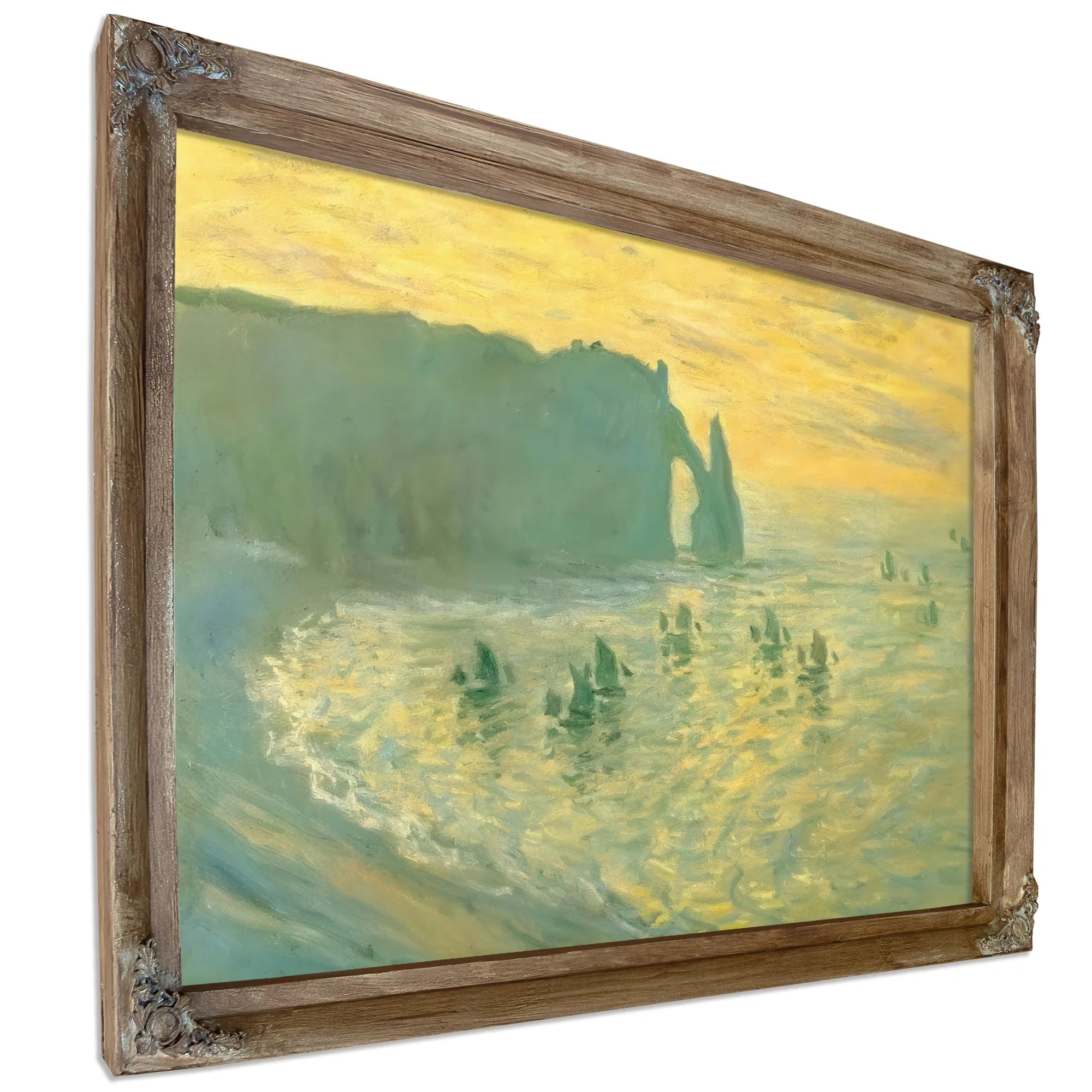 Cliffs At Etretat By Claude Monet Fine Art Print