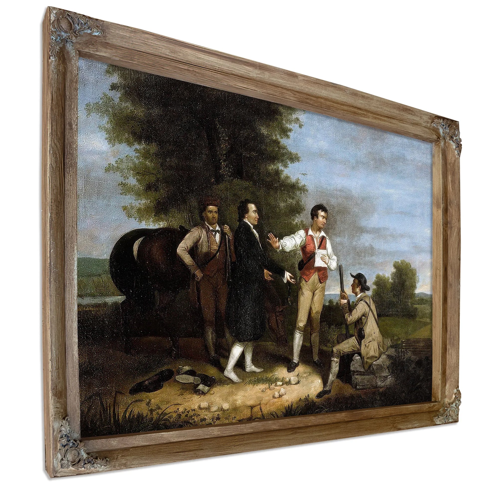 The Capture Of Major Andre By Asher B Durand Fine Art Print