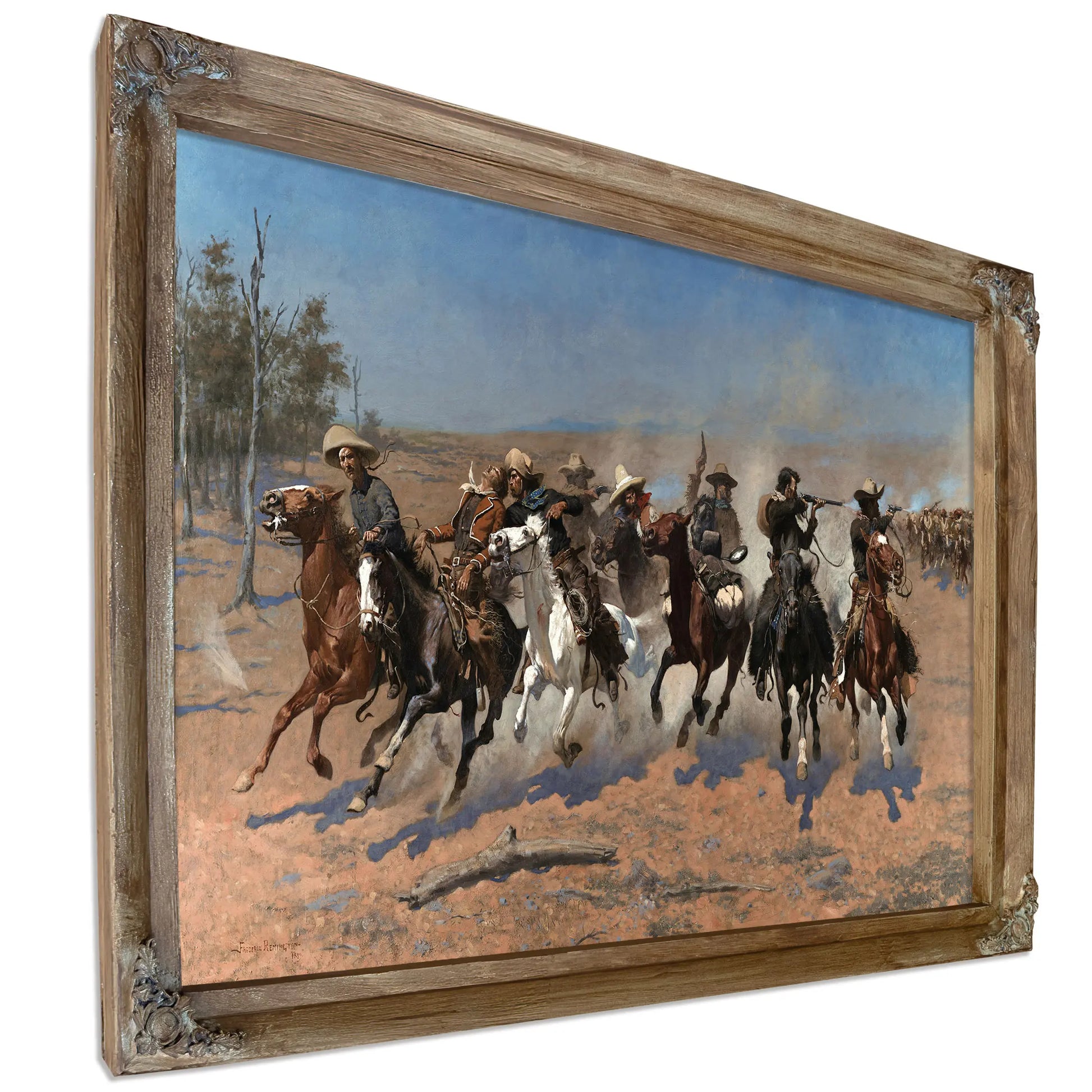 A Dash For The Timber by Frederic Remington