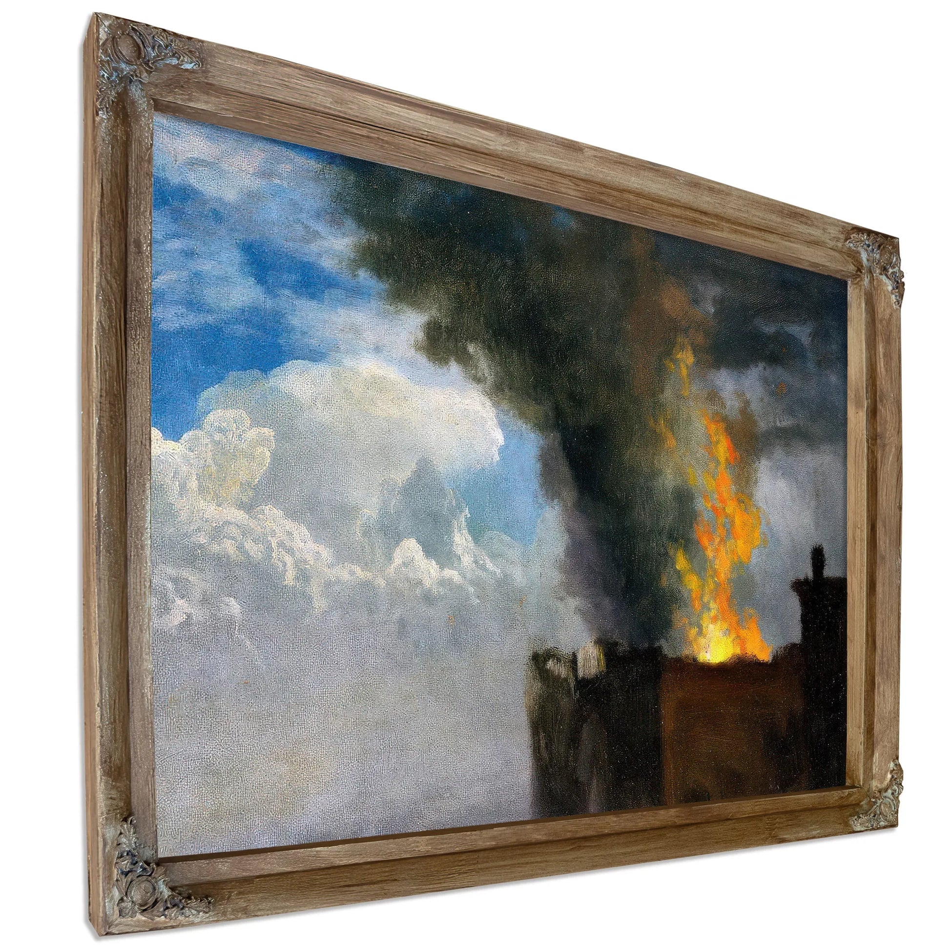The Conflagration By Bierstadt Albert Fine Art Print
