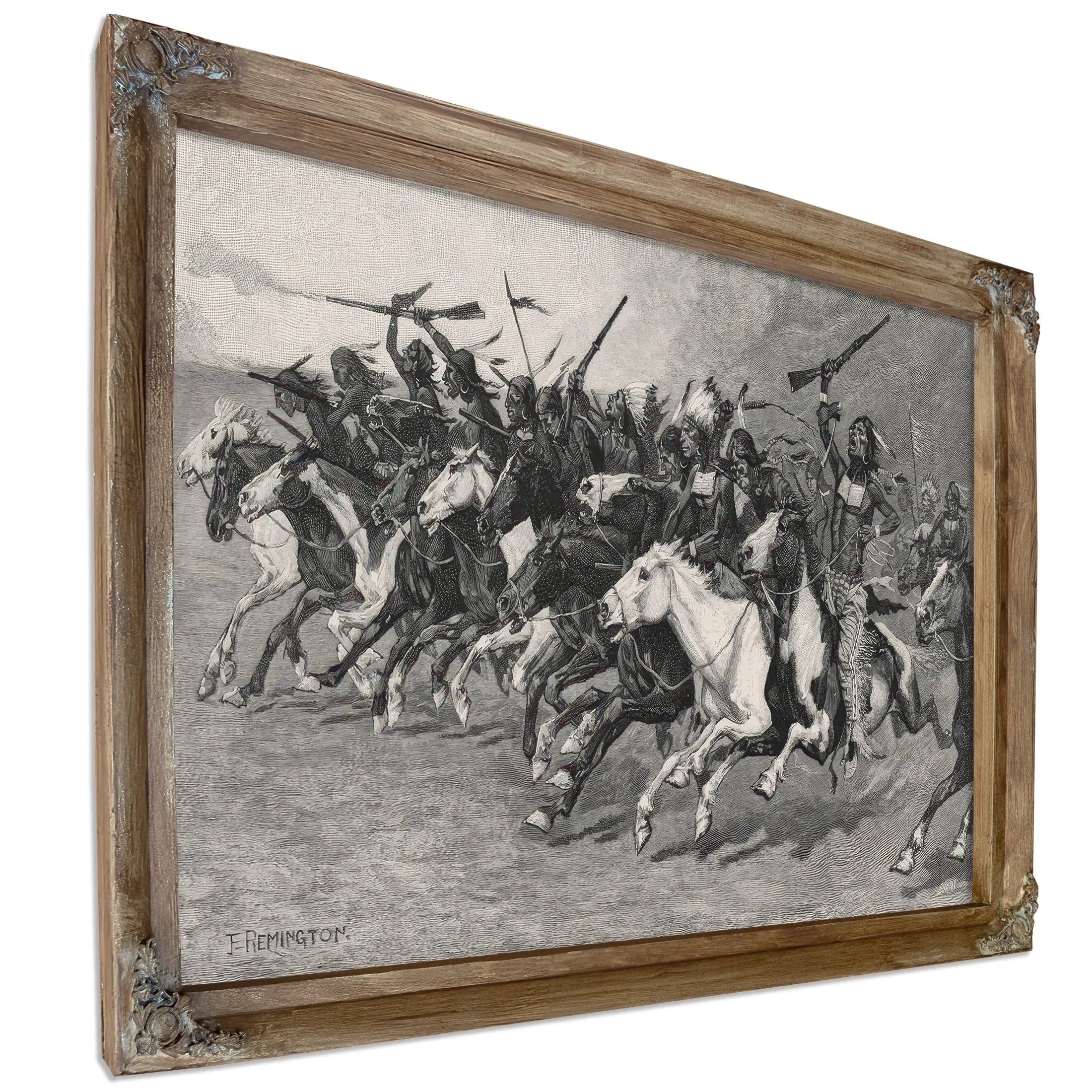 The Charge On The Sunpole by Frederic Remington