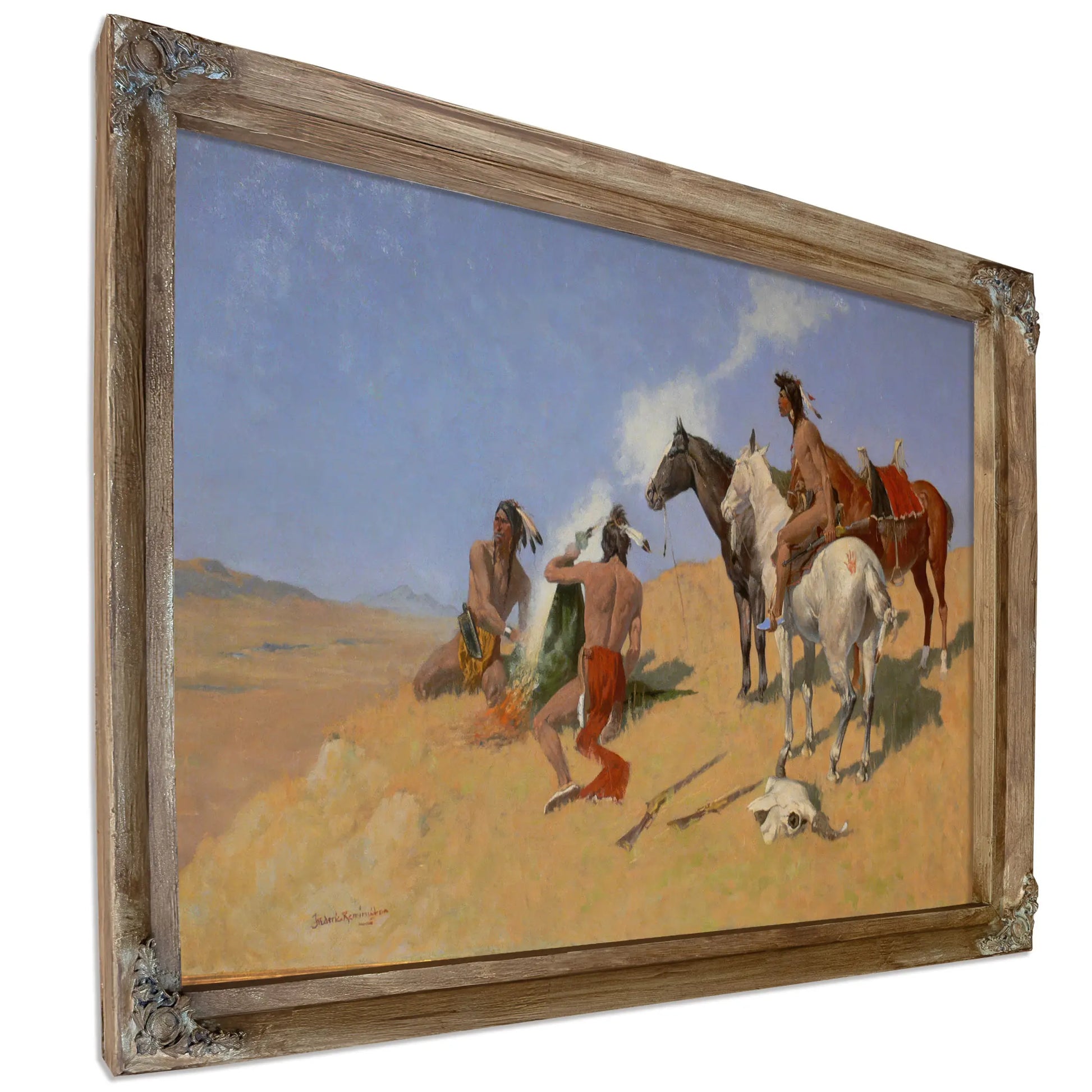 Remington The Smoke Signal by Frederic Remington