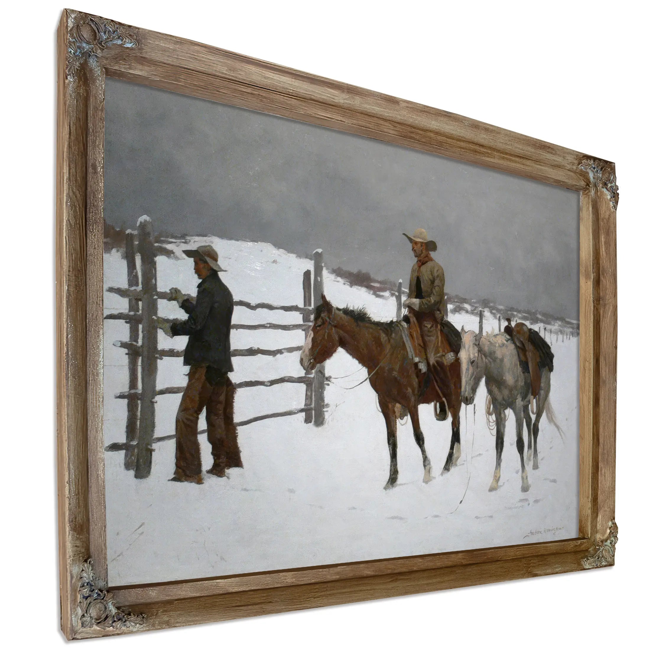 Remington The Fall Of The Cowboy by Frederic Remington