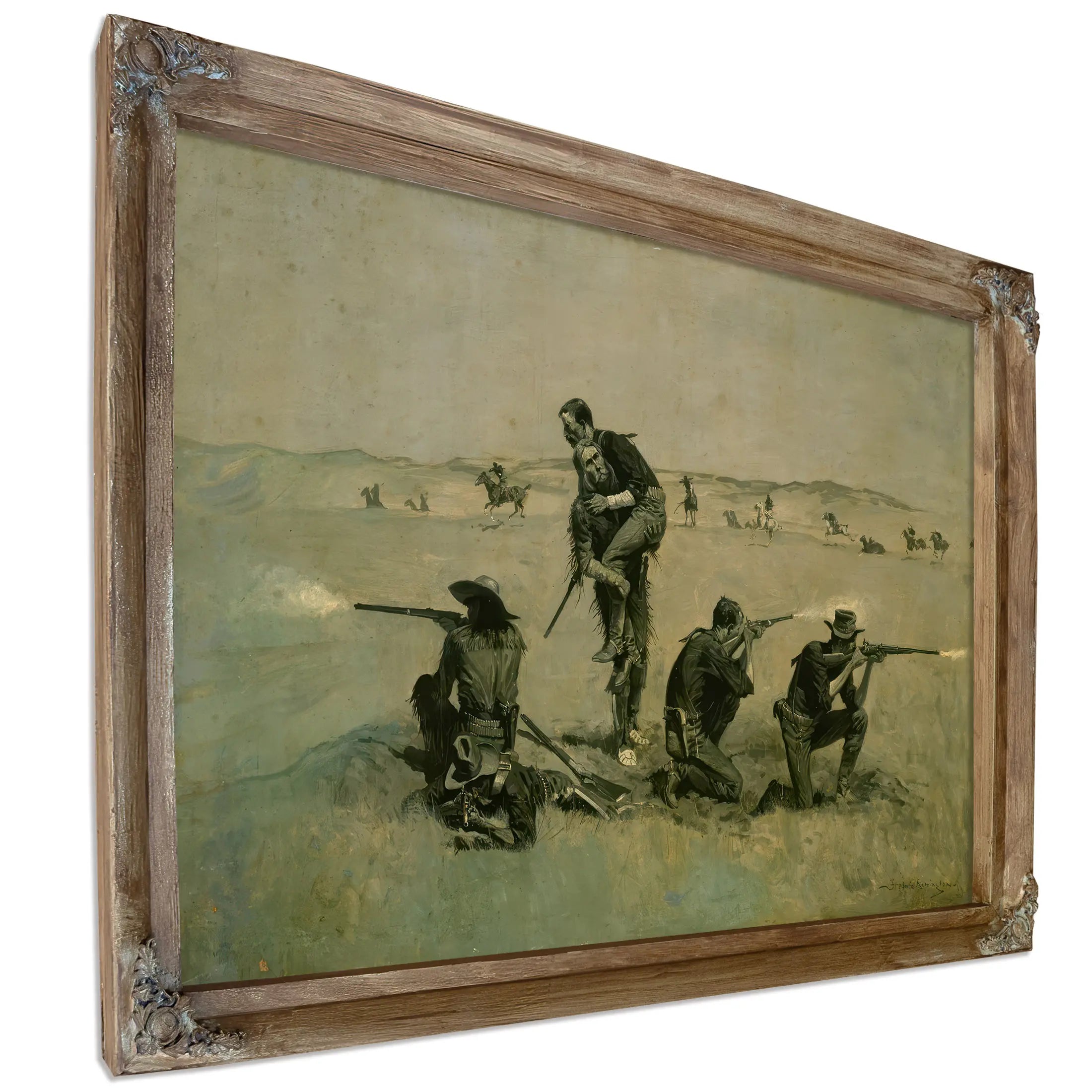 The Last Stand Twentyfive To One C by Frederic Remington