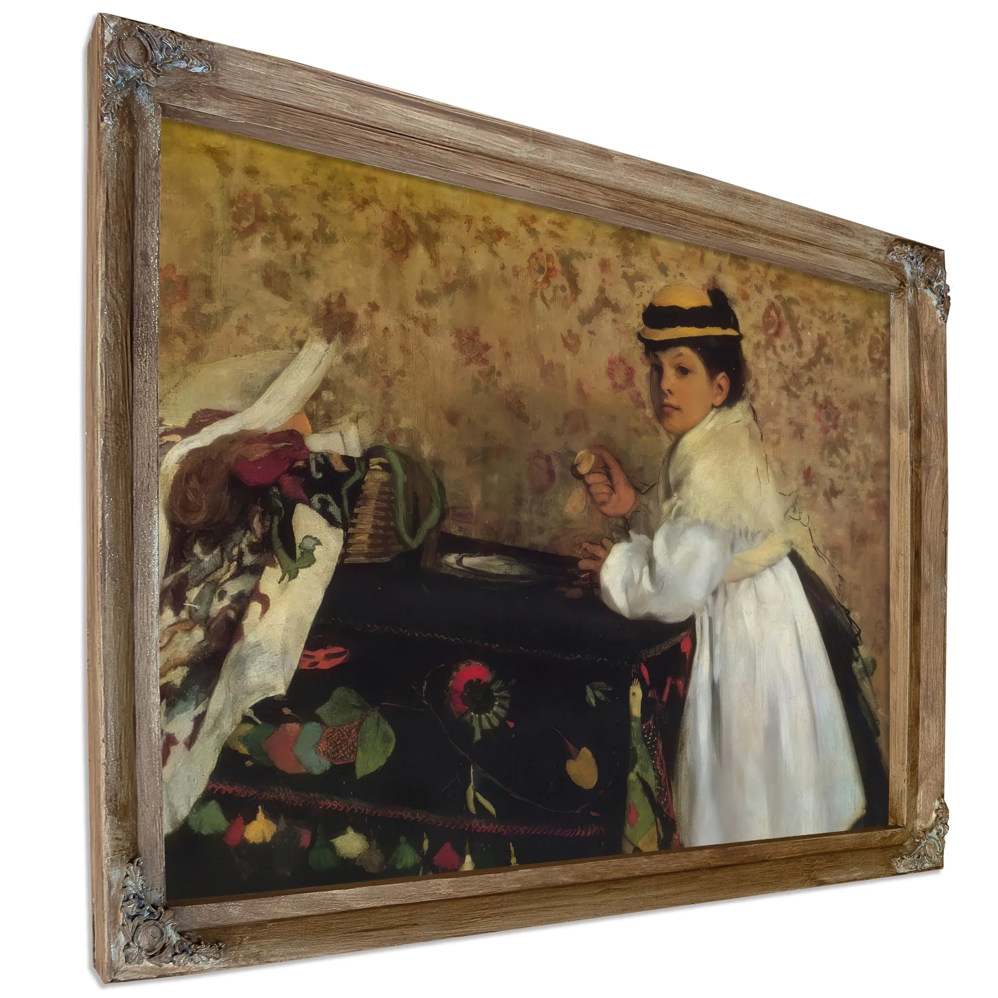 Hortense Valpincon As A Child By Edgar Degas Fine Art Print