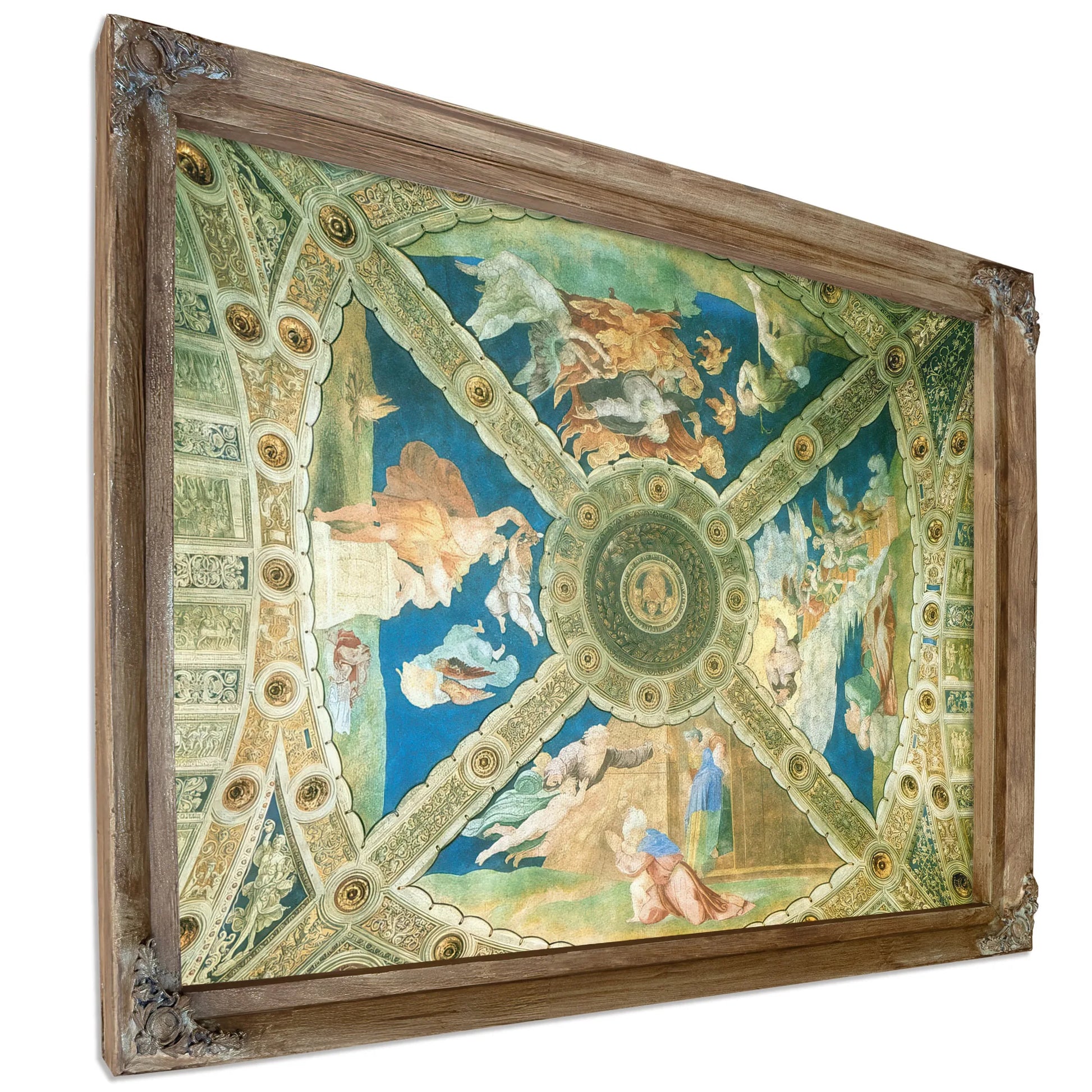 Ceiling Of The Stanza Di Eliodoro By Raphael Fine Art Print