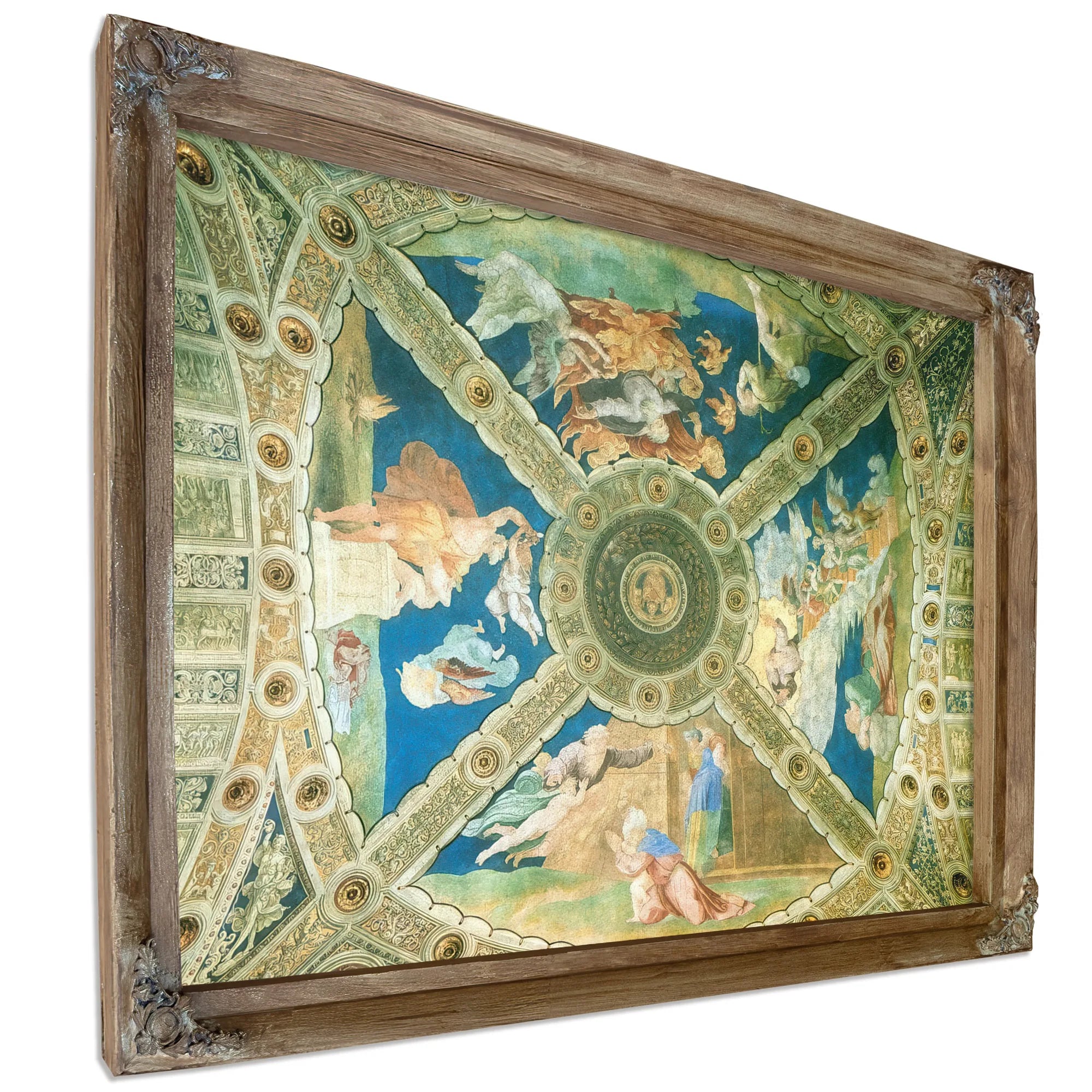 Ceiling Of The Stanza Di Eliodoro By Raphael Fine Art Print