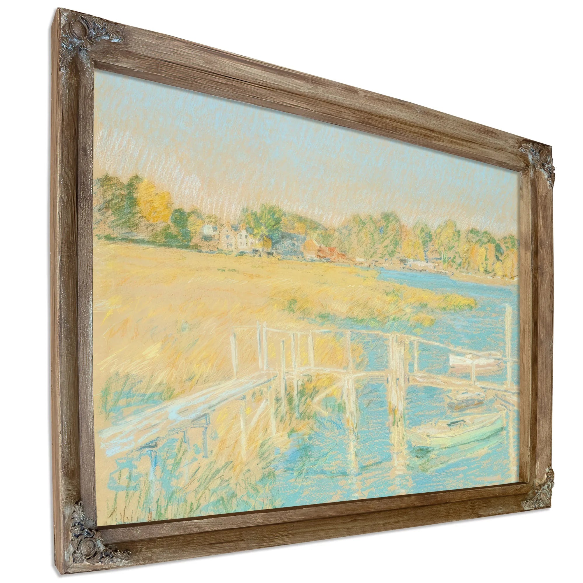 Up The River, Late Afternoon, October By Childe Hassam Fine Art Print