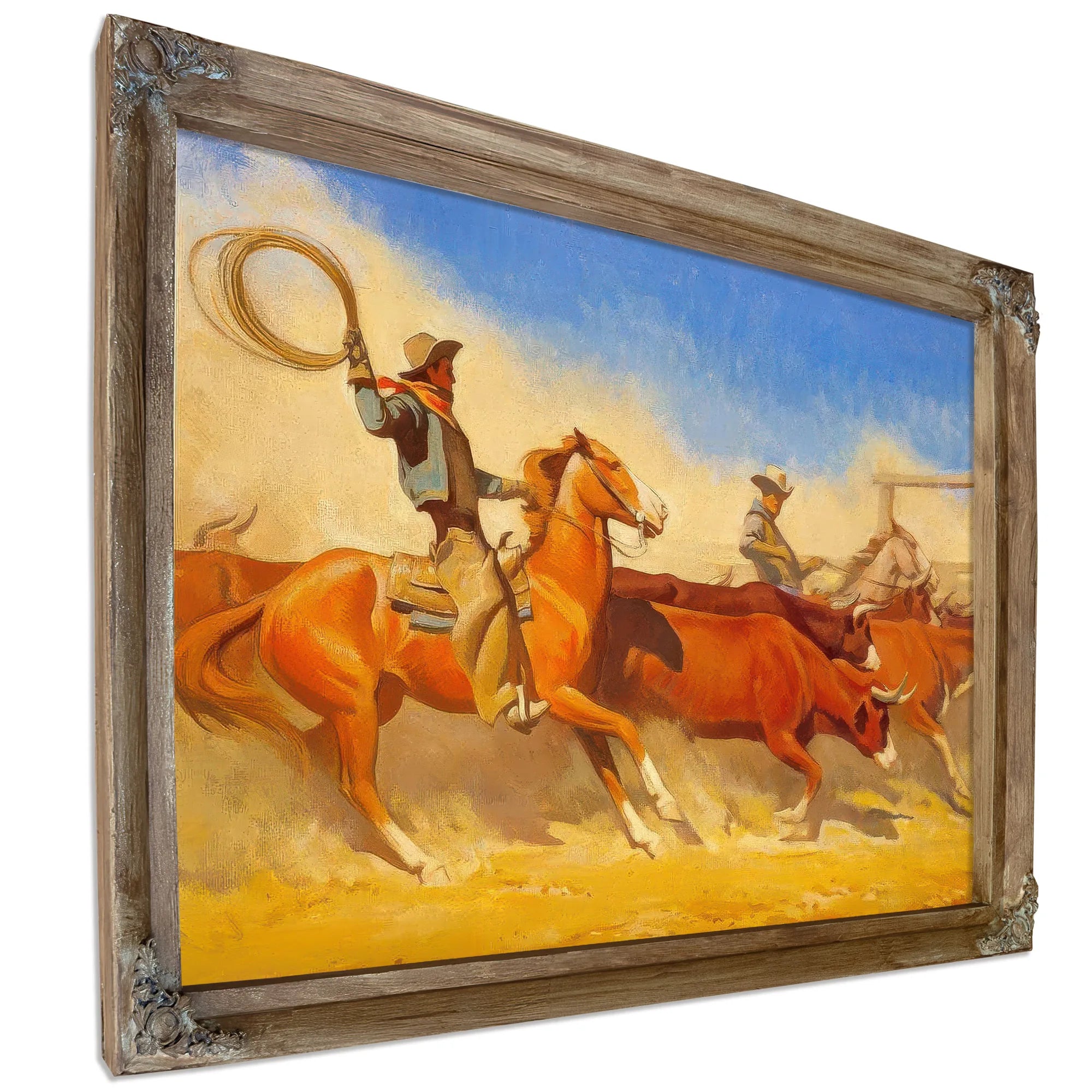 Steers To Market By Maynard Dixon Fine Art Print