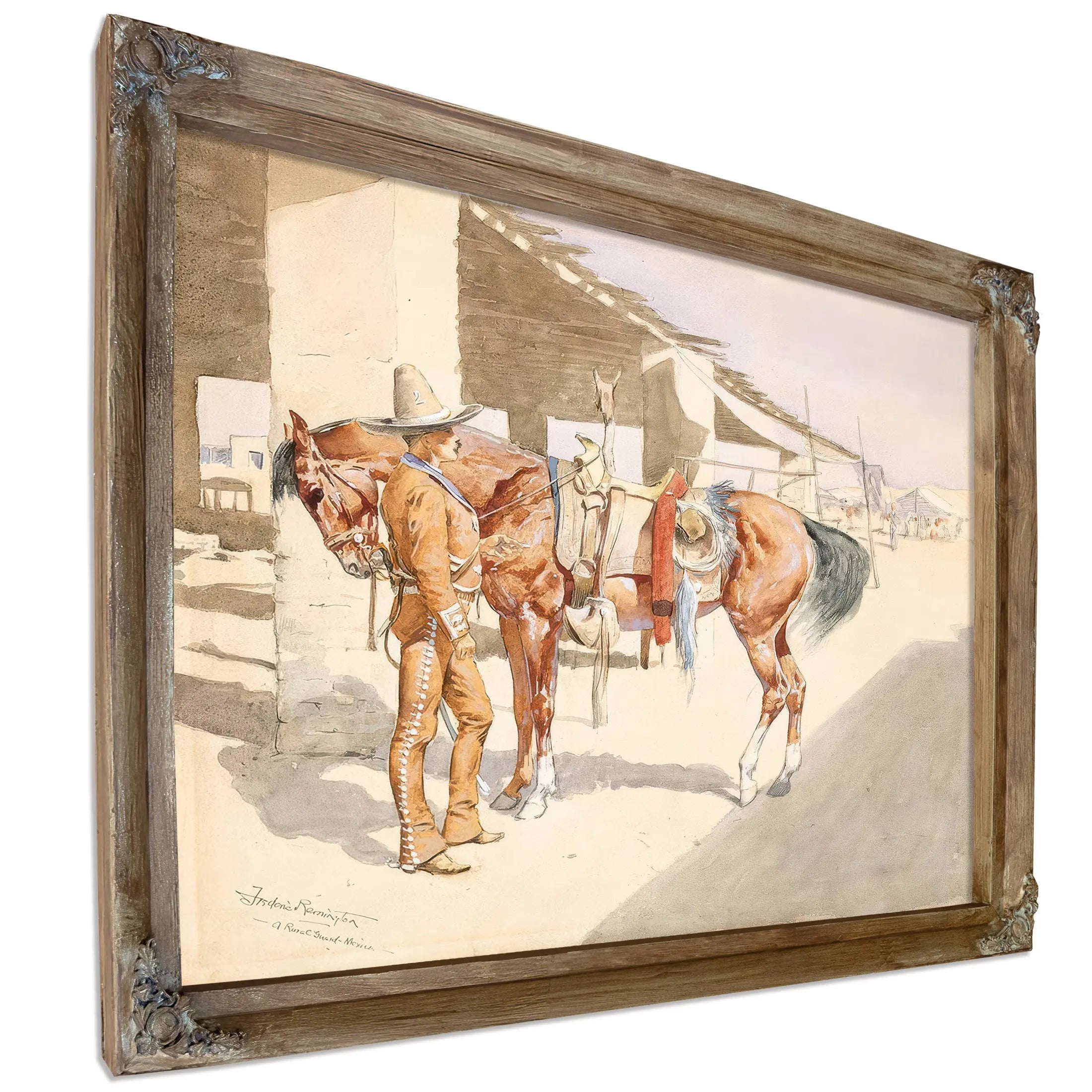A Rural Guard Mexicoguardia Rural  by Frederic Remington