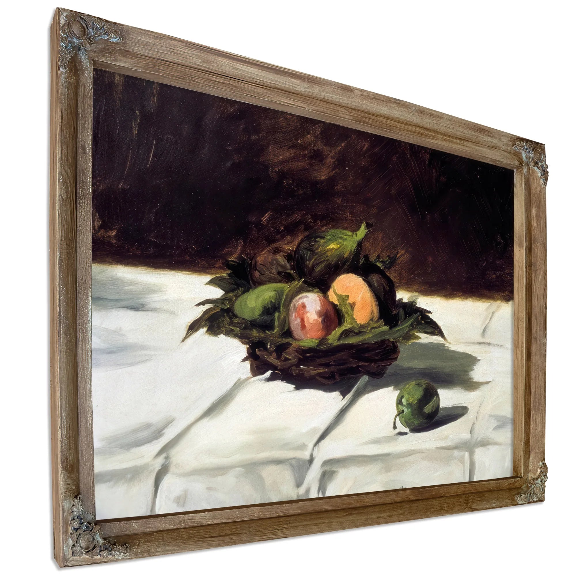 Basket Of Fruits By Edouard Manet Fine Art Print