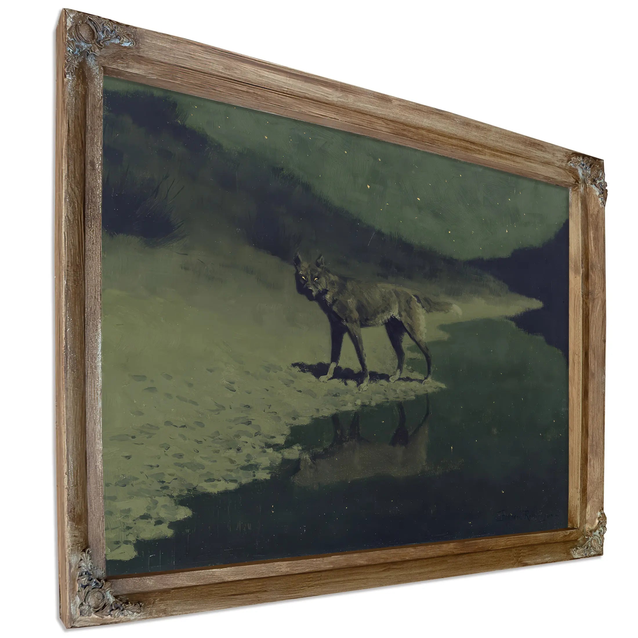 Fredericremington Moonlight Wolf C  by Frederic Remington