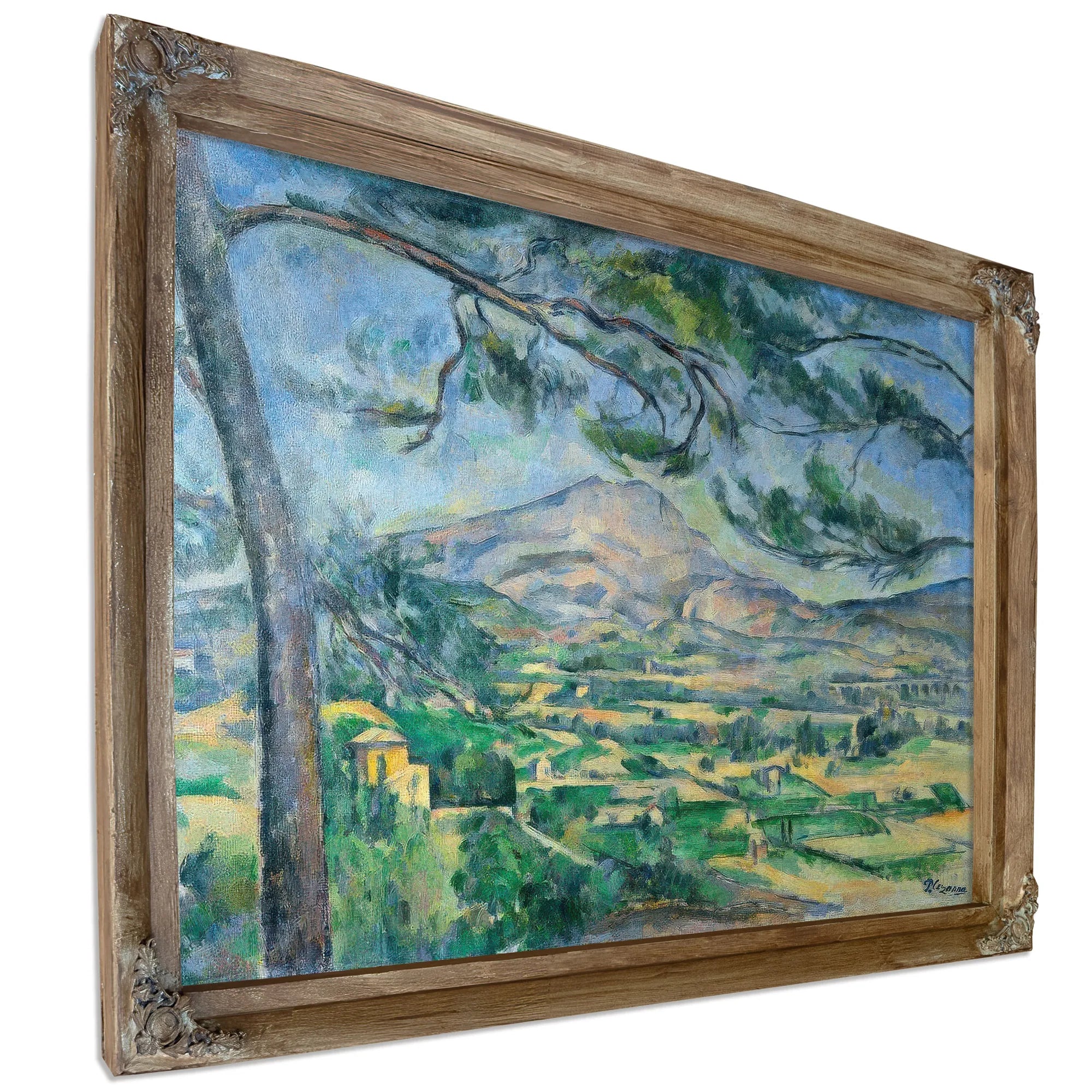 Mont Sainte Victoire With Large Pine 1887 By Paul Cezanne Fine Art Print