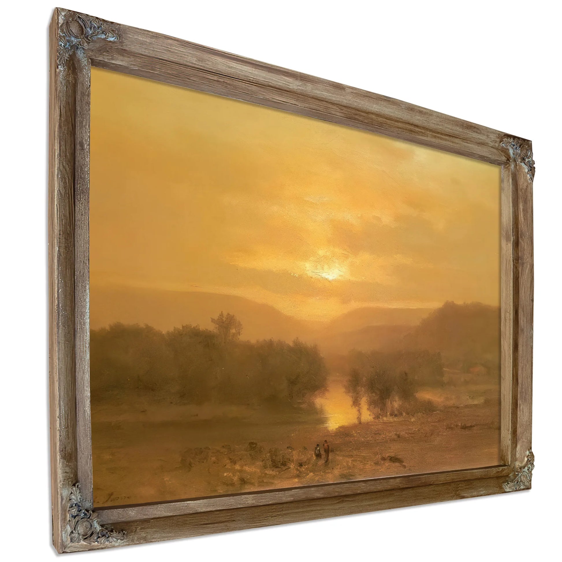 Sunset By George Inness Fine Art Print