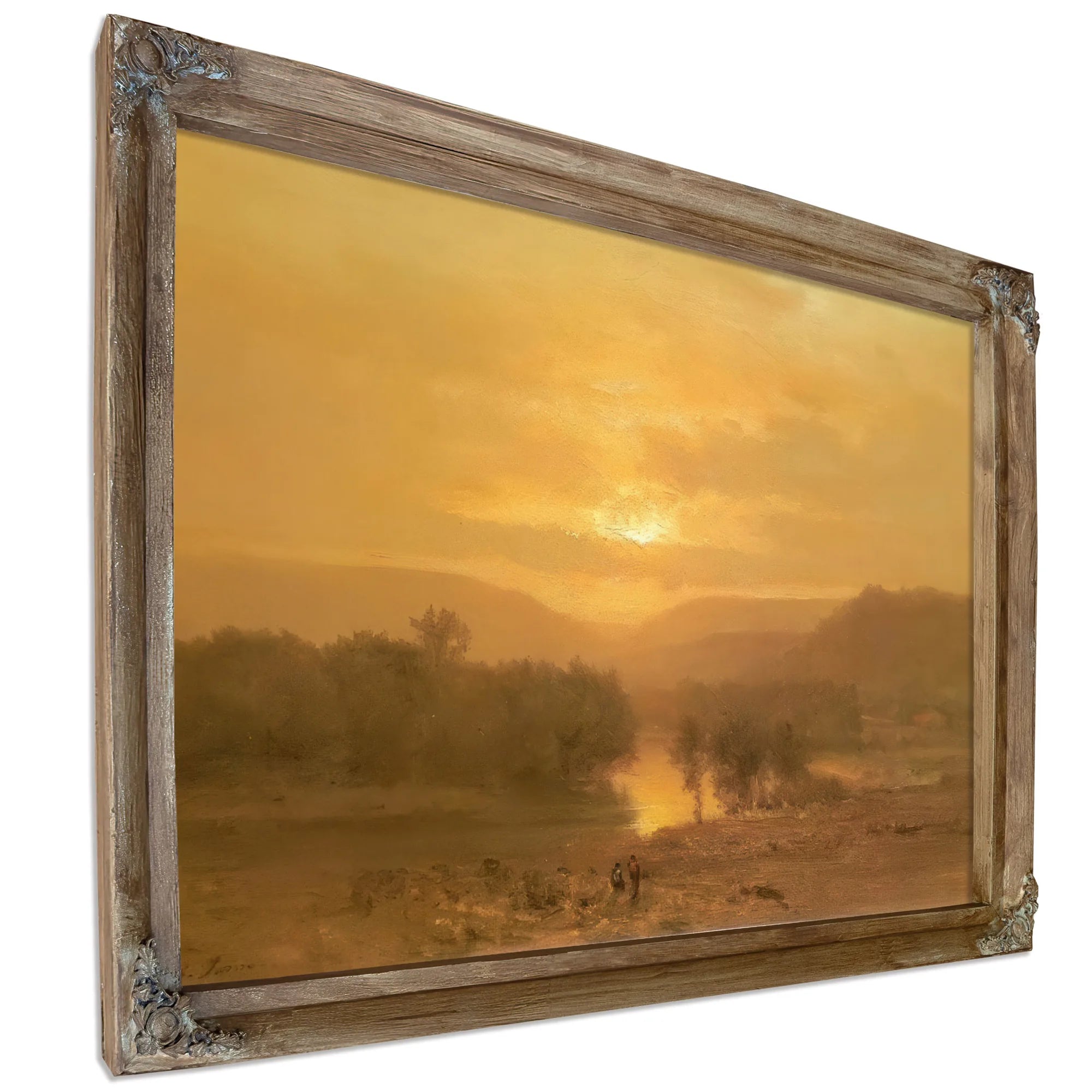 Sunset By George Inness Fine Art Print