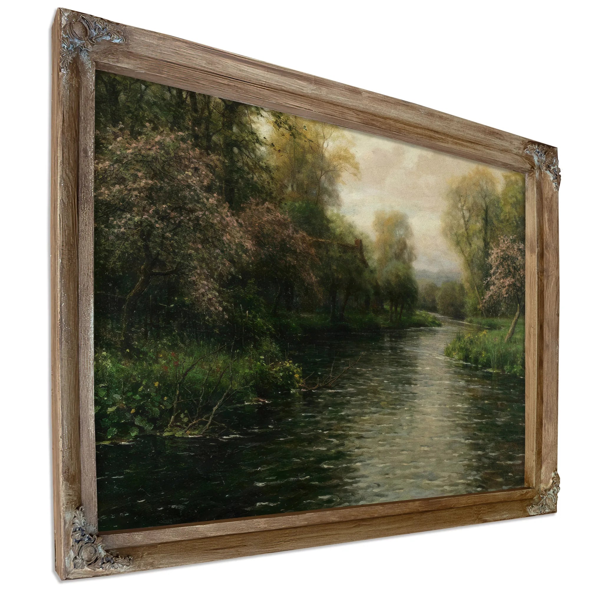 French River Landscape By Louis Aston Knight Fine Art Print
